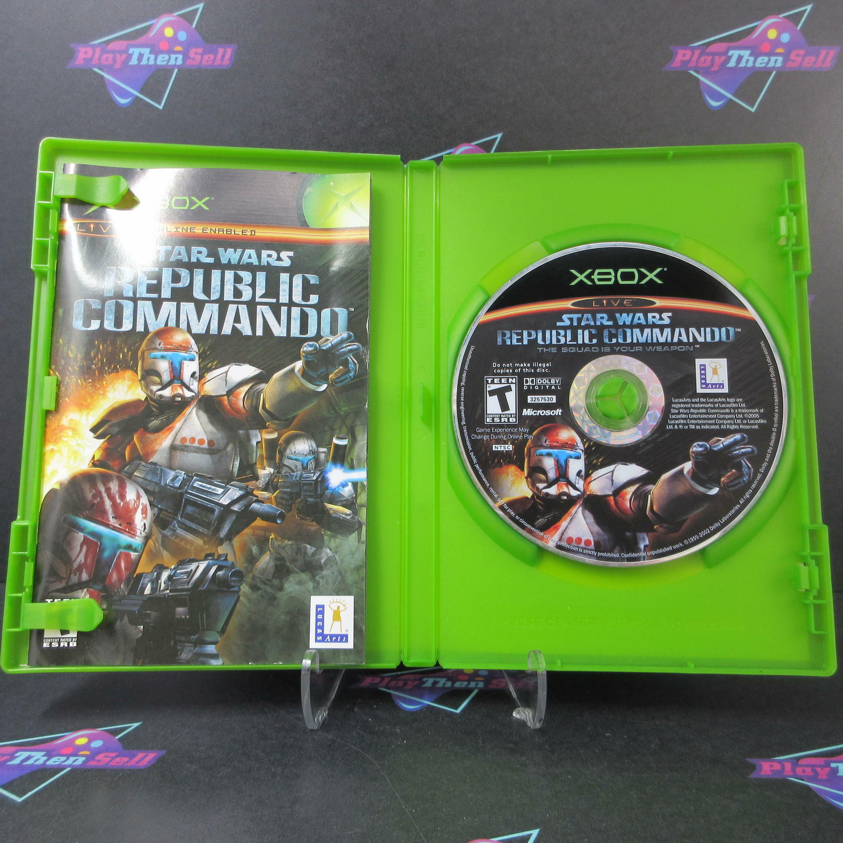 Star Wars Republic Commando Xbox AD/MD Complete CIB - Very Good