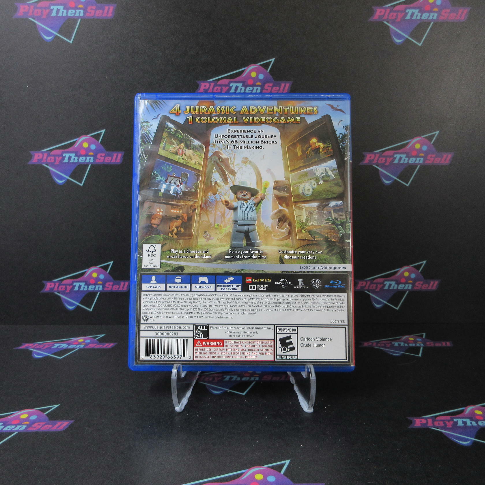 LEGO Jurassic World PS4 PlayStation 4 PH - Like New