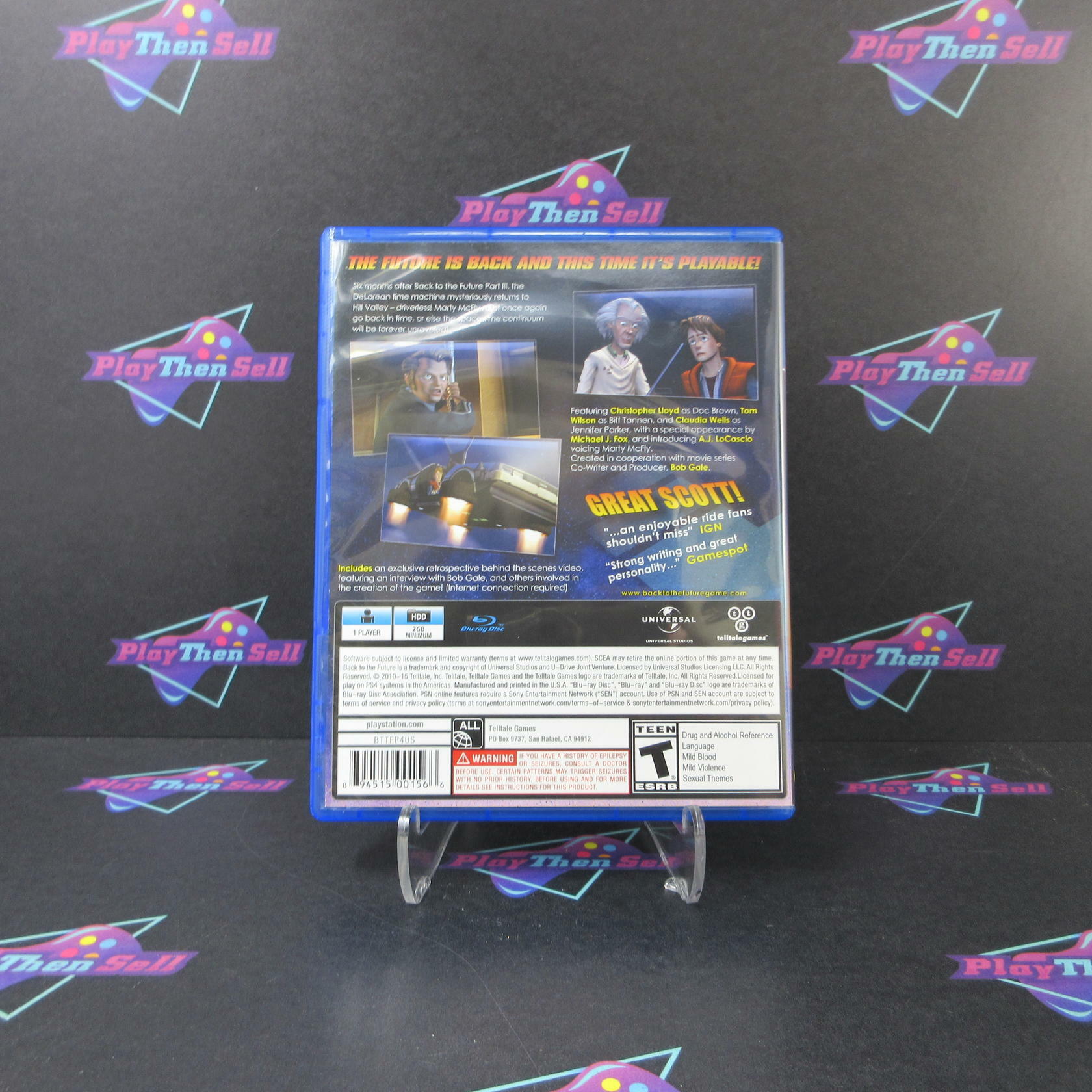 Back to the Future The Game 30th Anniversary Edition PS4 PlayStation 4 - Like New