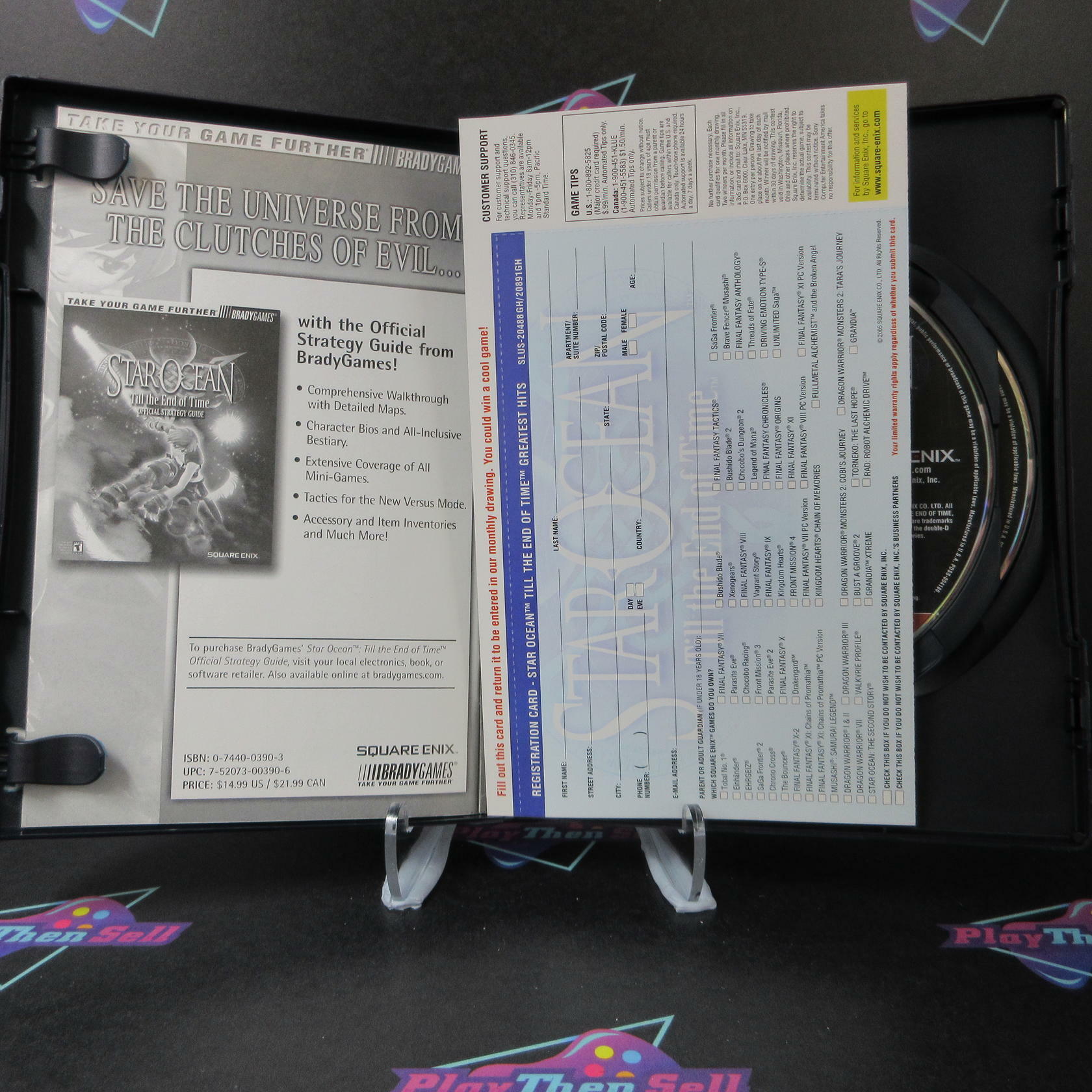 Star Ocean Till the End of Time PS2 PlayStation 2 GH + Reg Card - Like New
