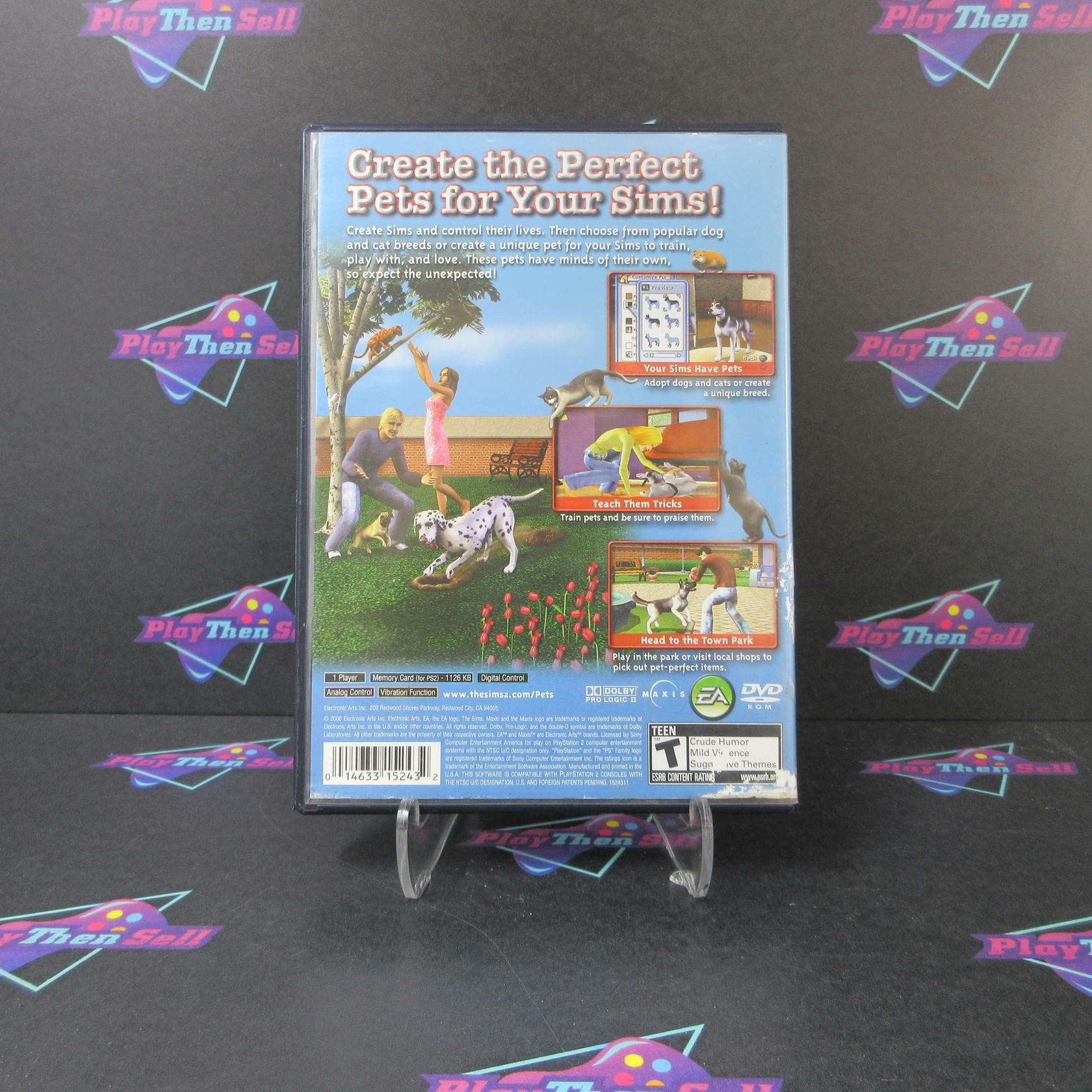 The Sims 2 Pets PS2 PlayStation 2 AD Complete CIB - Very Good