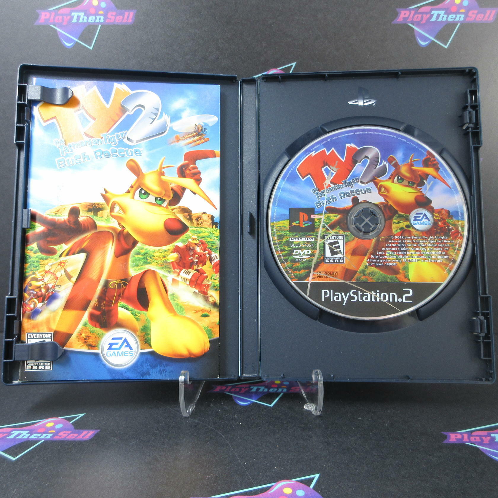 Ty the Tasmanian Tiger 2 Bush Rescue PS2 PlayStation 2 AD/DD Complete CIB - Very Good