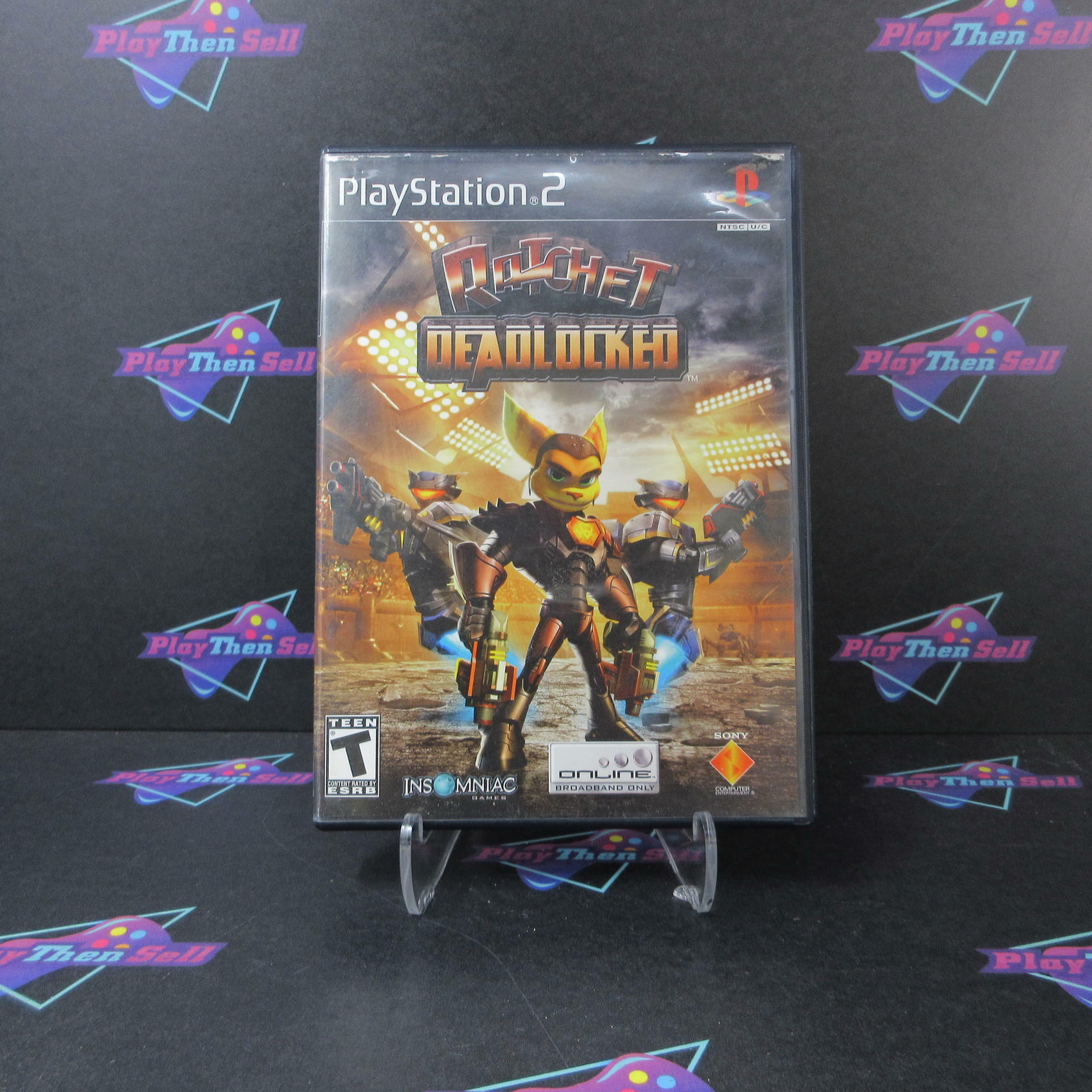 Ratchet Deadlocked PS2 PlayStation 2 AD Complete CIB - Very Good