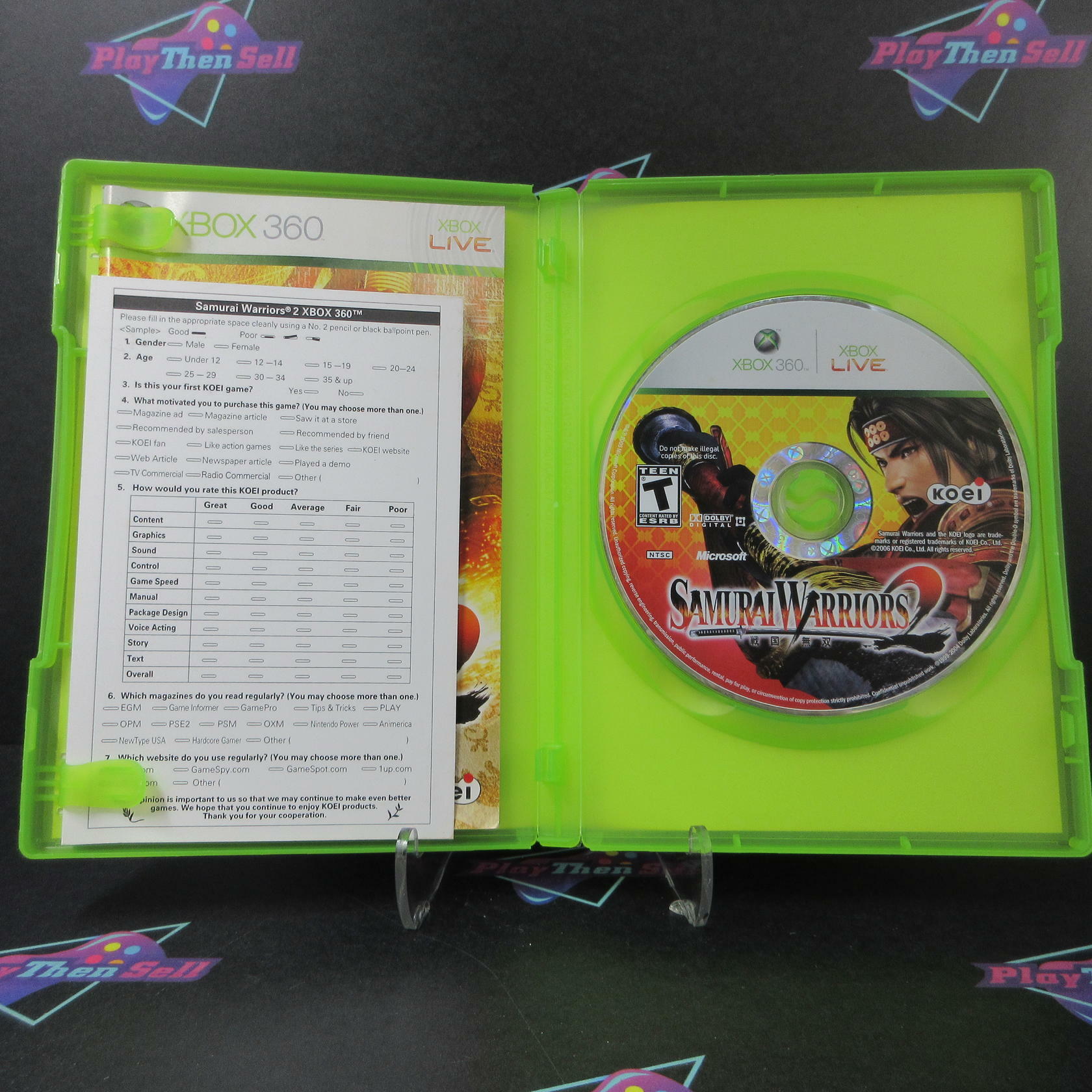 Samurai Warriors 2 Xbox 360 + Reg Card - Like New