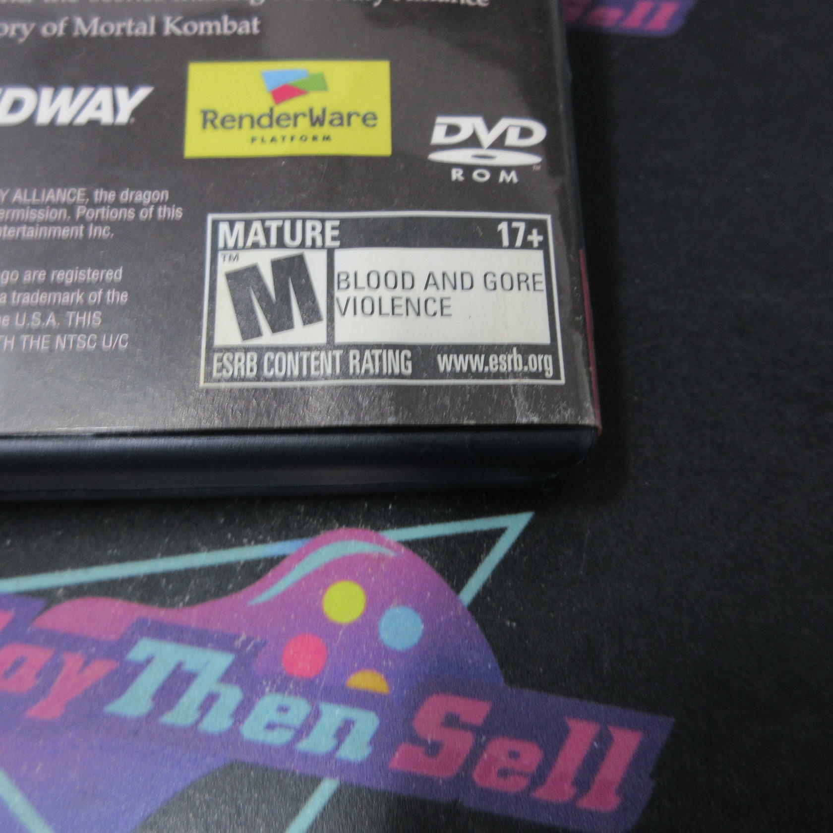Mortal Kombat Deadly Alliance GH PS2 PlayStation 2 AD/NM - Very Good