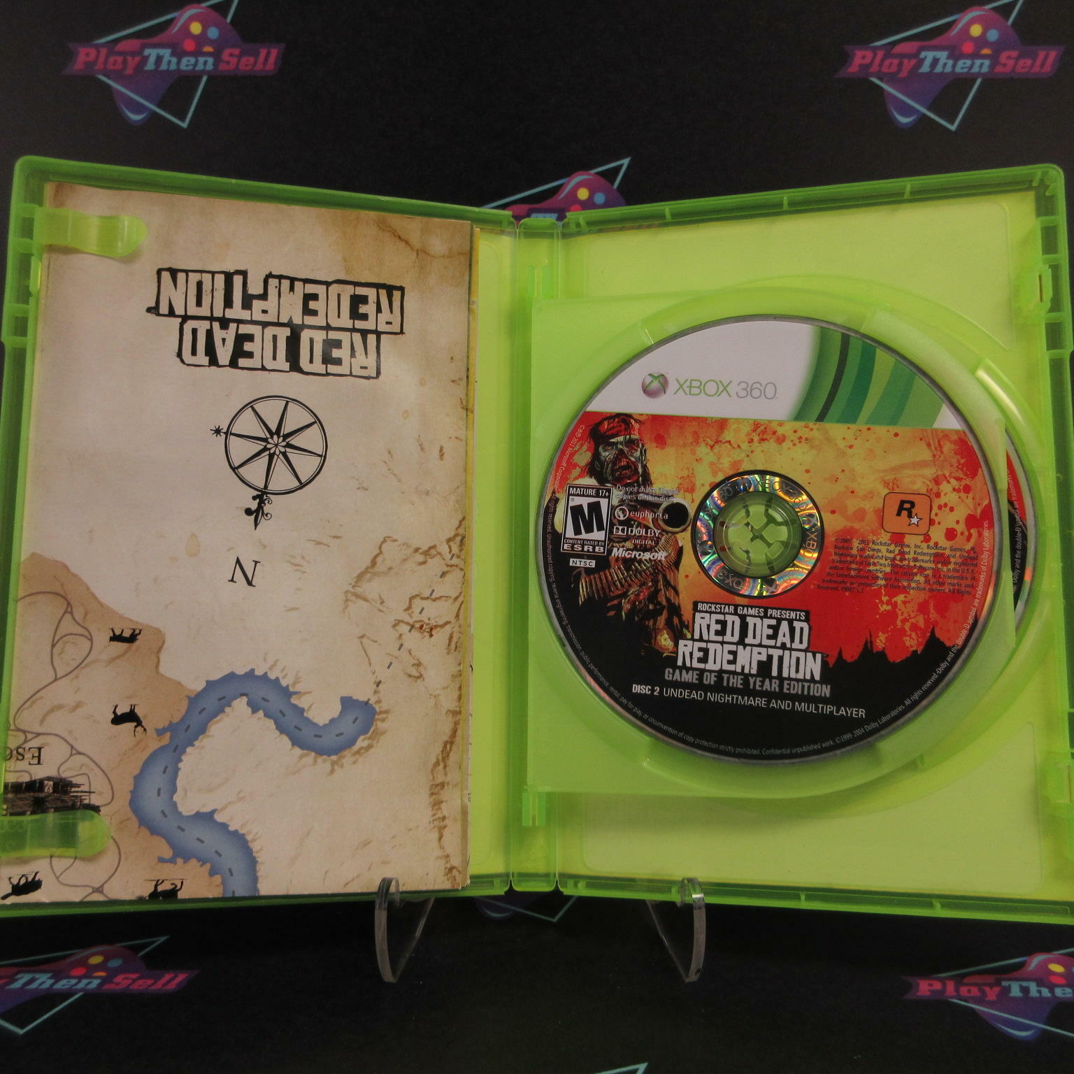 Red Dead Redemption GOTY Edition Xbox 360 + Map - Like New