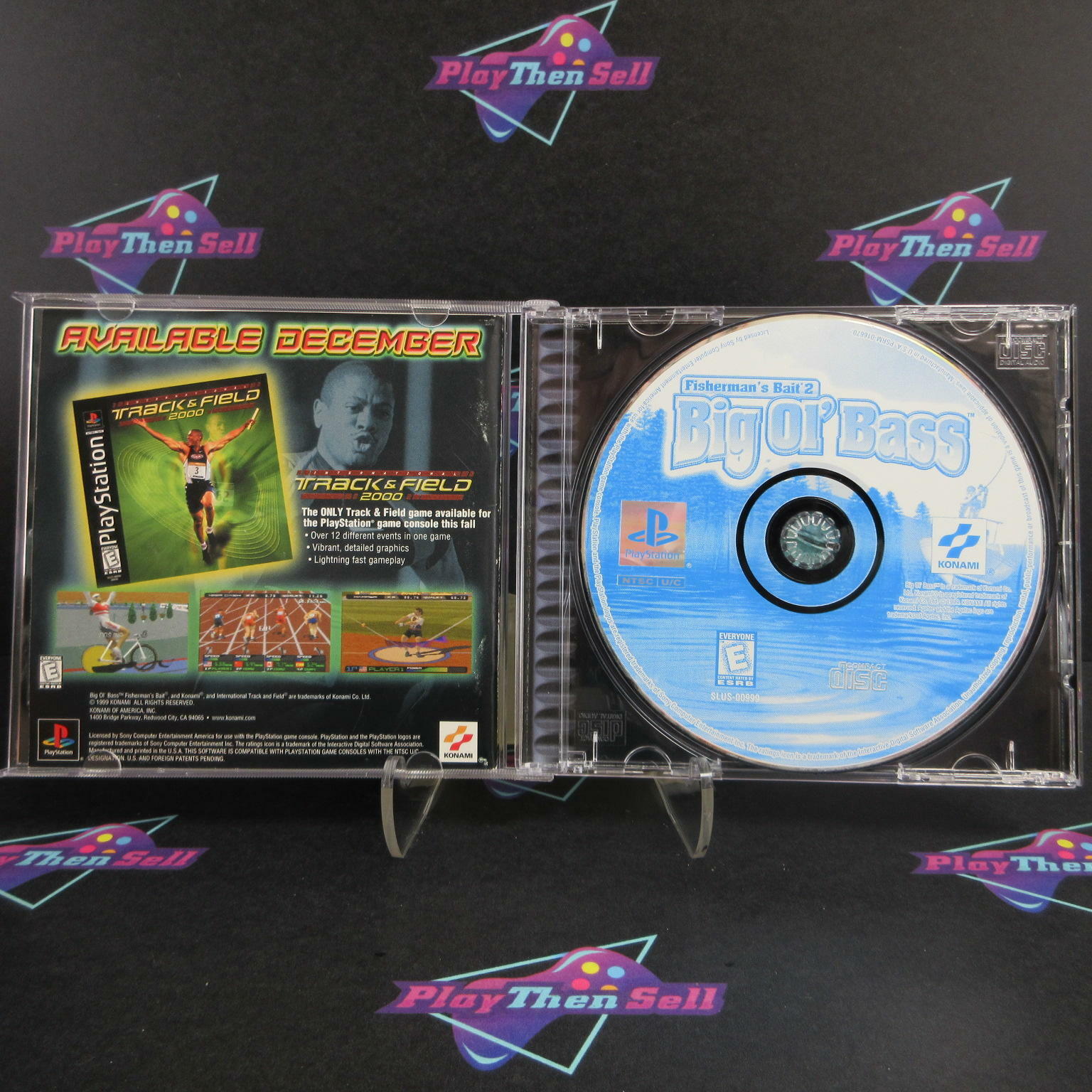Big Ol' Bass PS1 PlayStation 1 + Reg Card - Like New