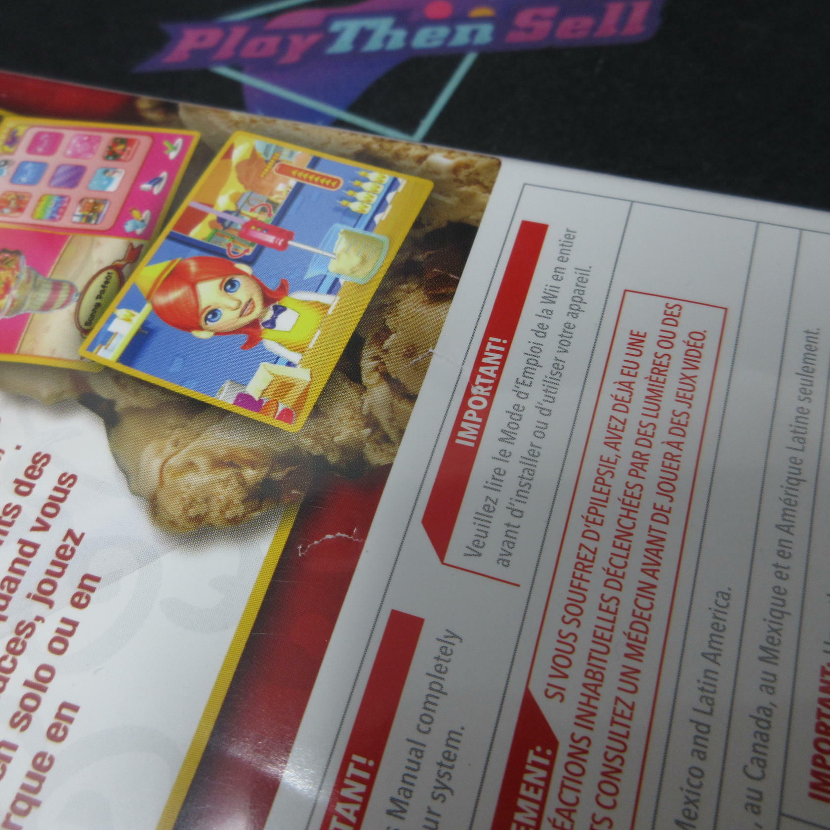 Cold Stone Creamery Scoop It Up Nintendo Wii AD Complete CIB - Very Good