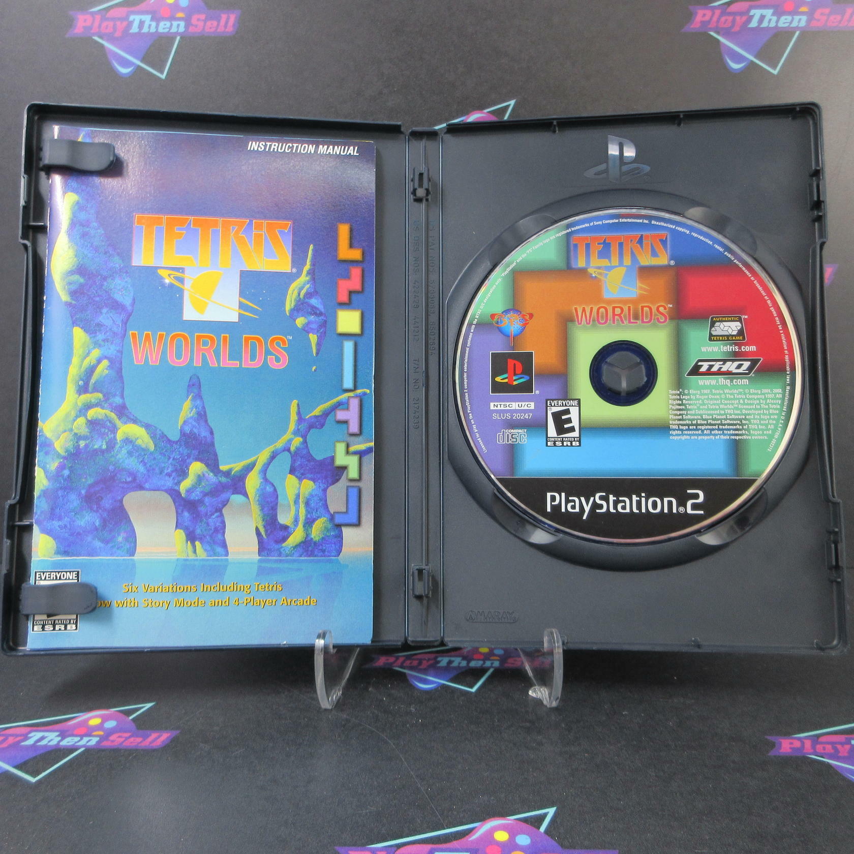 Tetris Worlds PS2 PlayStation 2 AD Alternate Art Complete CIB - Very Good