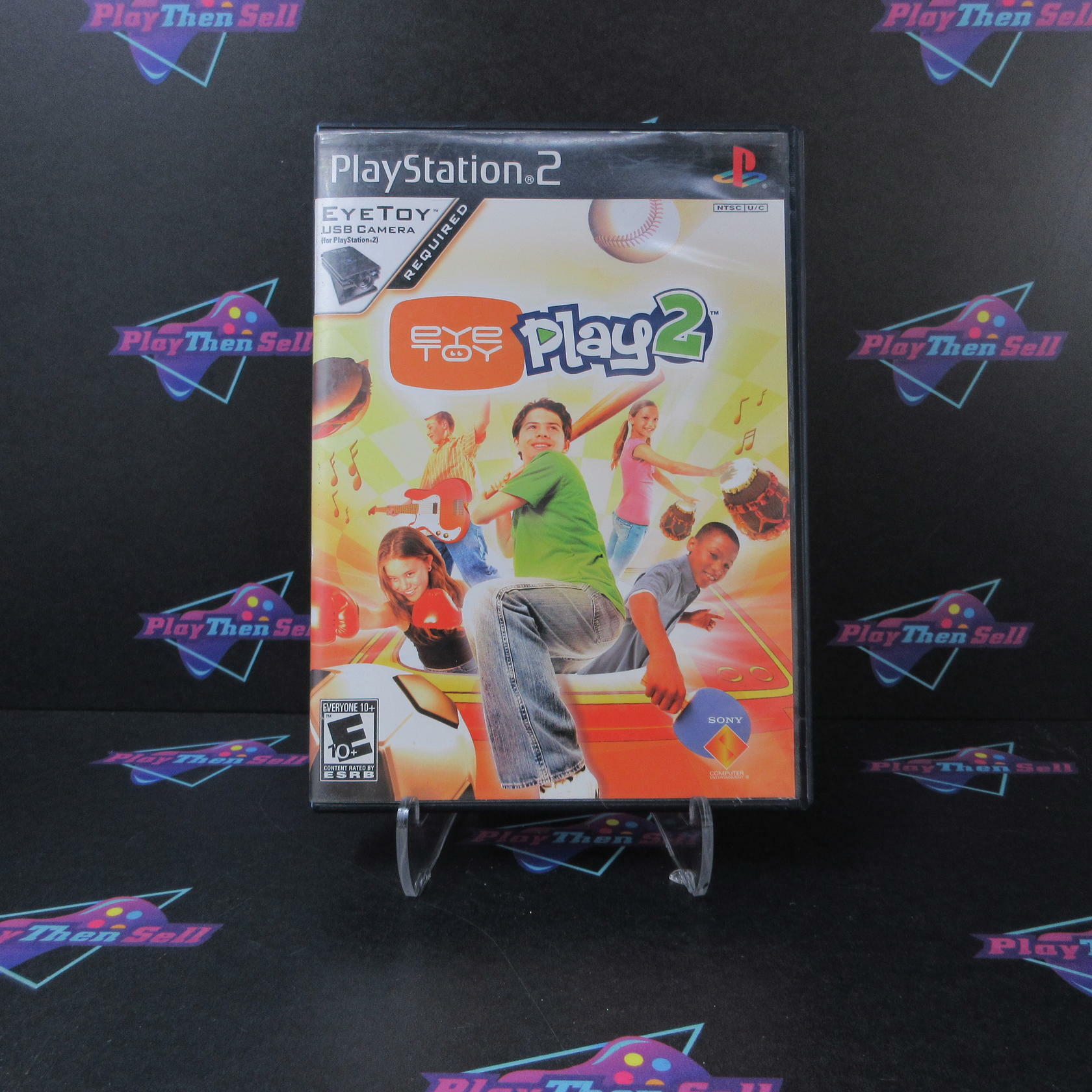 Eye Toy Play 2 PS2 PlayStation 2 AD + Reg Card Complete CIB - Very Good