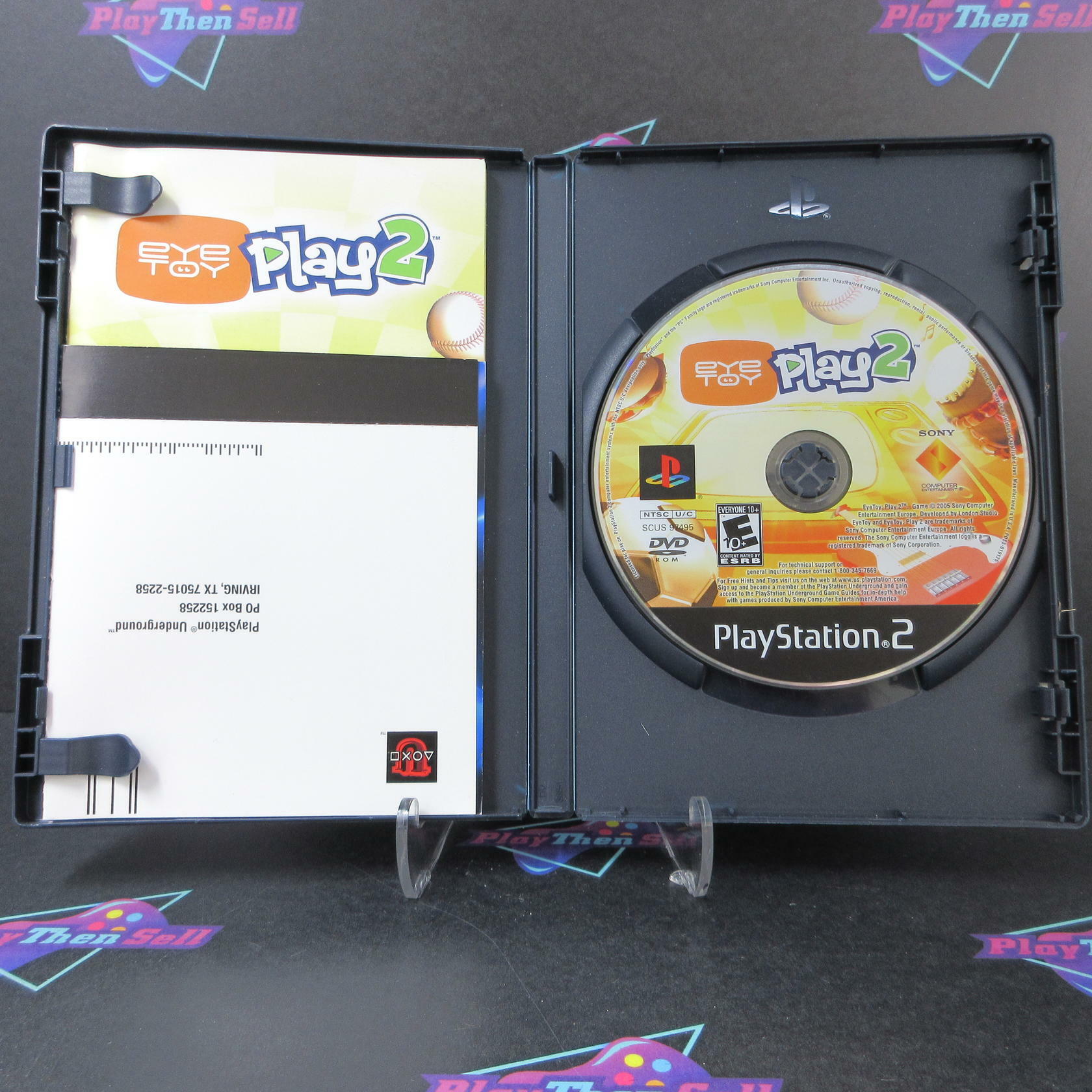 Eye Toy Play 2 PS2 PlayStation 2 AD + Reg Card Complete CIB - Very Good