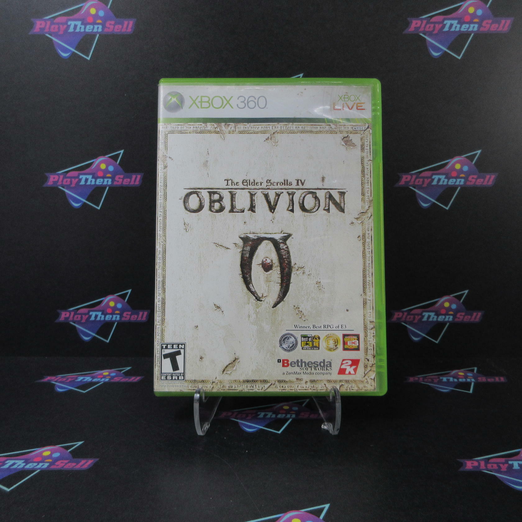 Elder Scrolls IV Oblivion Xbox 360 AD + Reg Card Complete CIB - Very Good