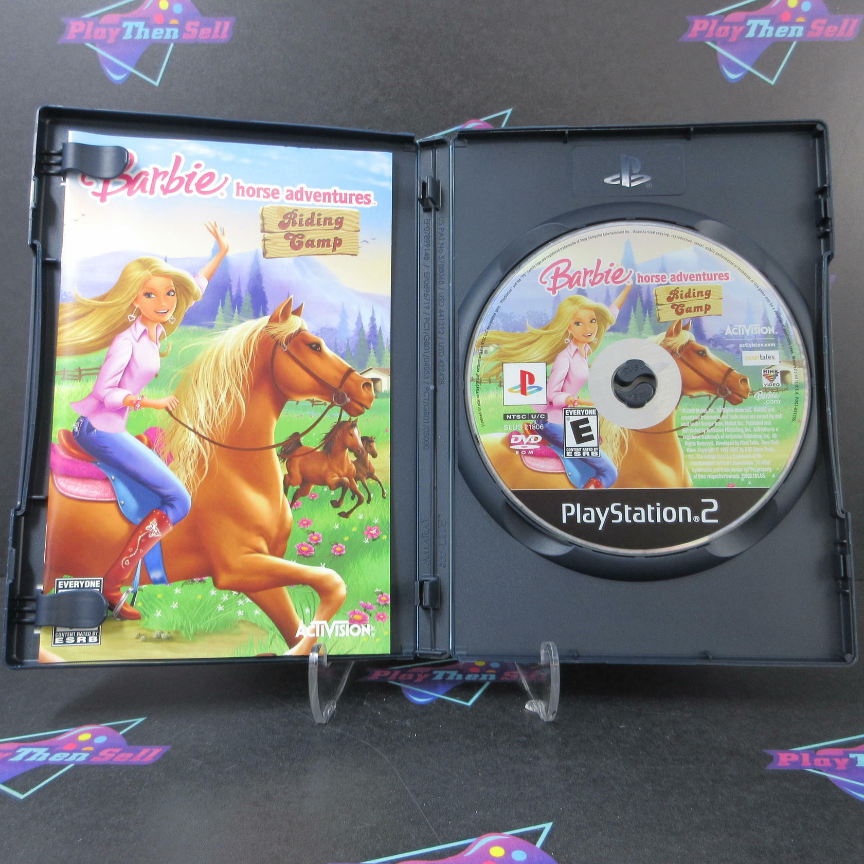 Barbie Horse Adventures Riding Camp PS2 PlayStation 2 DD Complete CIB - Very Good