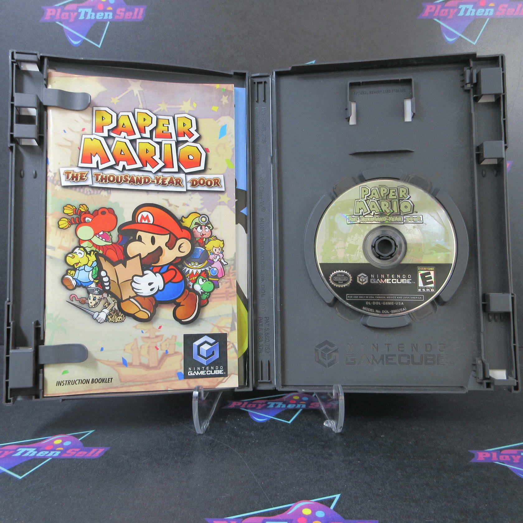 Paper Mario The Thousand-Year Door Player's Choice Nintendo GameCube AD CIB - Very Good