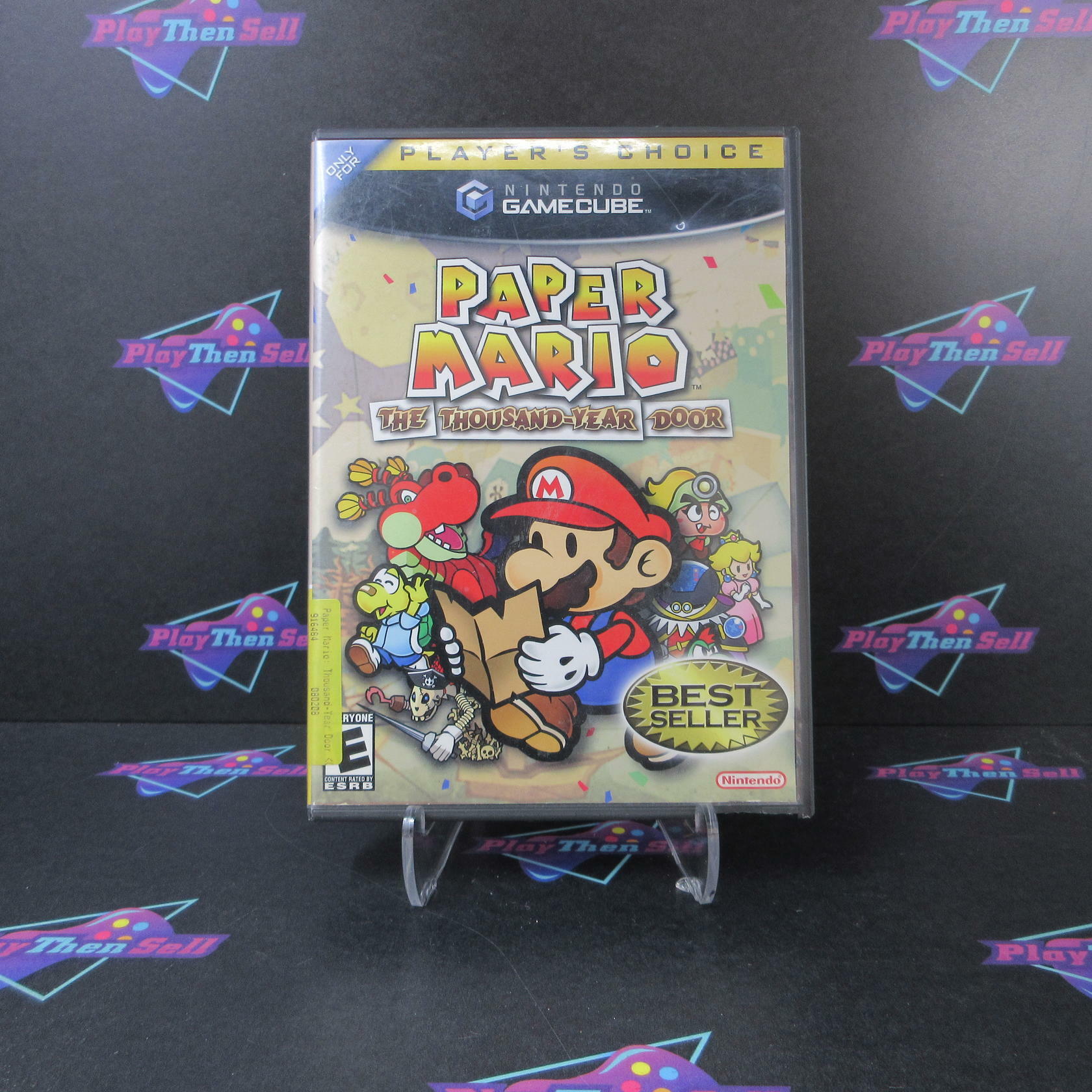 Paper Mario The Thousand-Year Door Player's Choice Nintendo GameCube AD CIB - Very Good