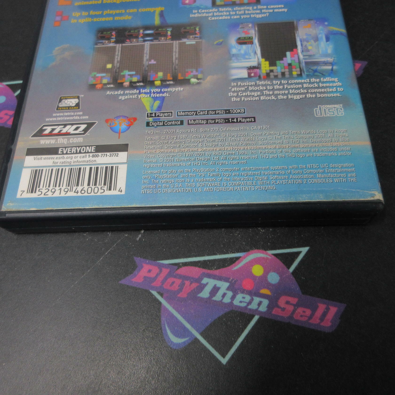 Tetris Worlds PS2 PlayStation 2 AD Alternate Art Complete CIB - Very Good