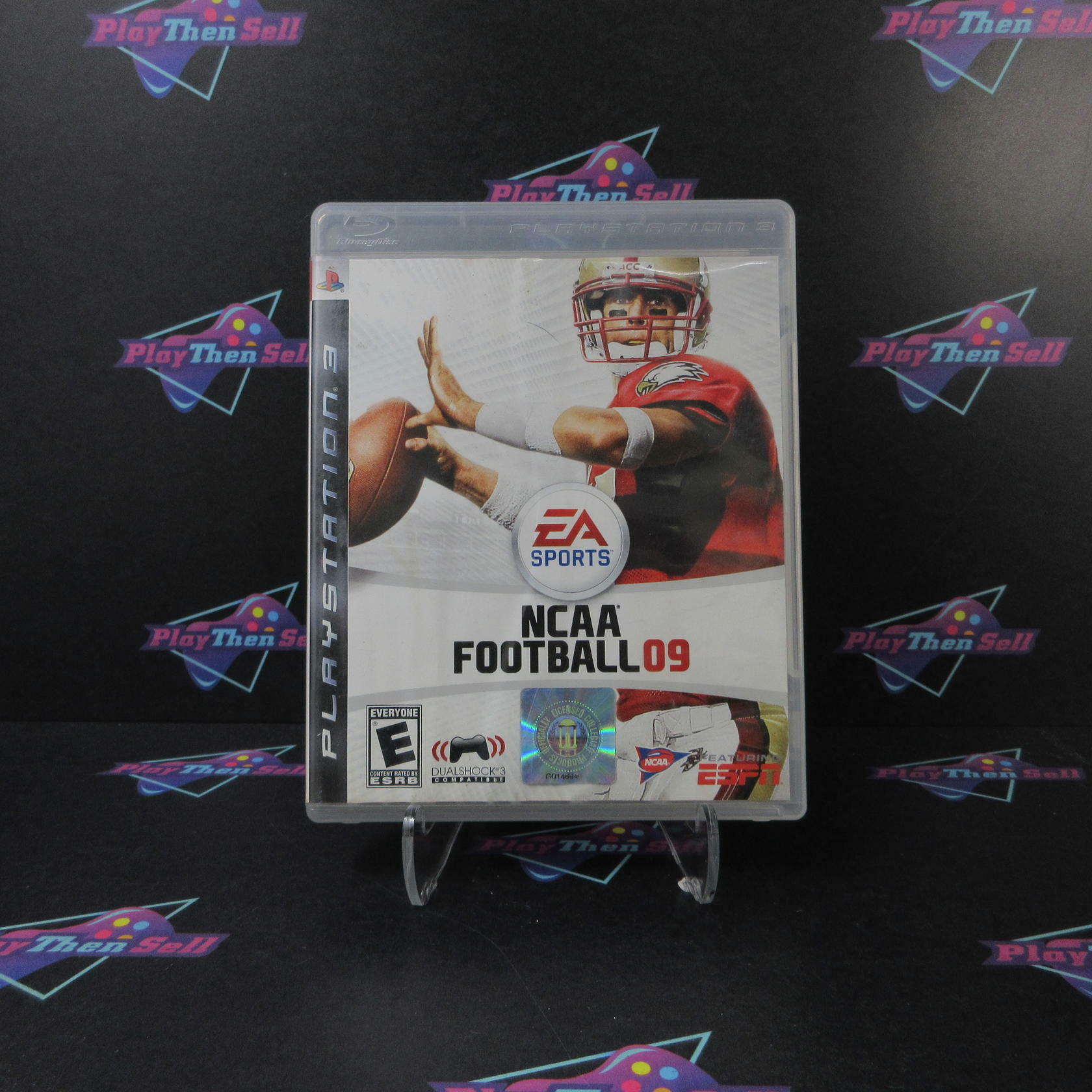 NCAA Football 09 PS3 PlayStation 3 AD Complete CIB - Very Good