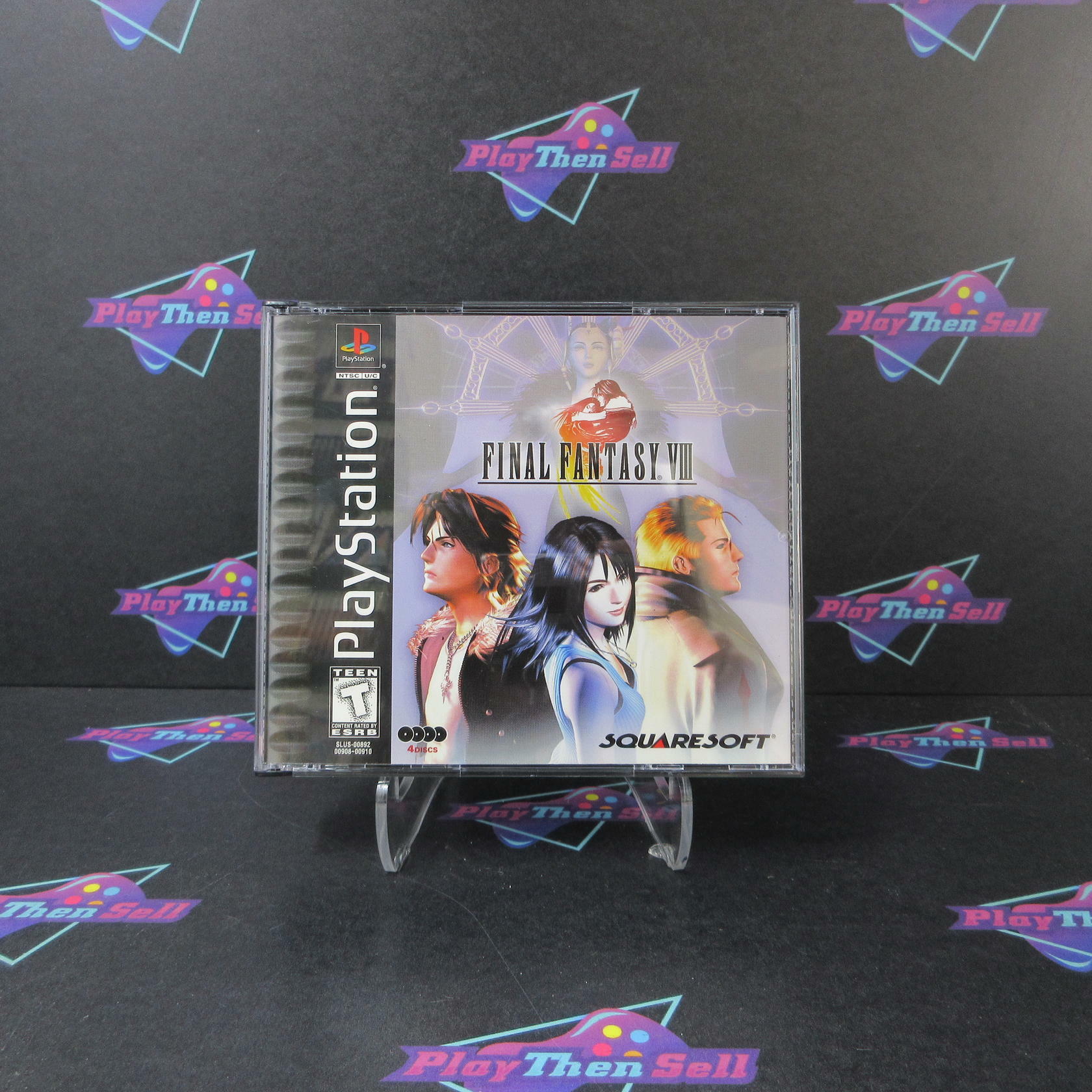 Final Fantasy VII PS1 PlayStation 1 Black Label MD No Back Art Complete CIB - Very Good