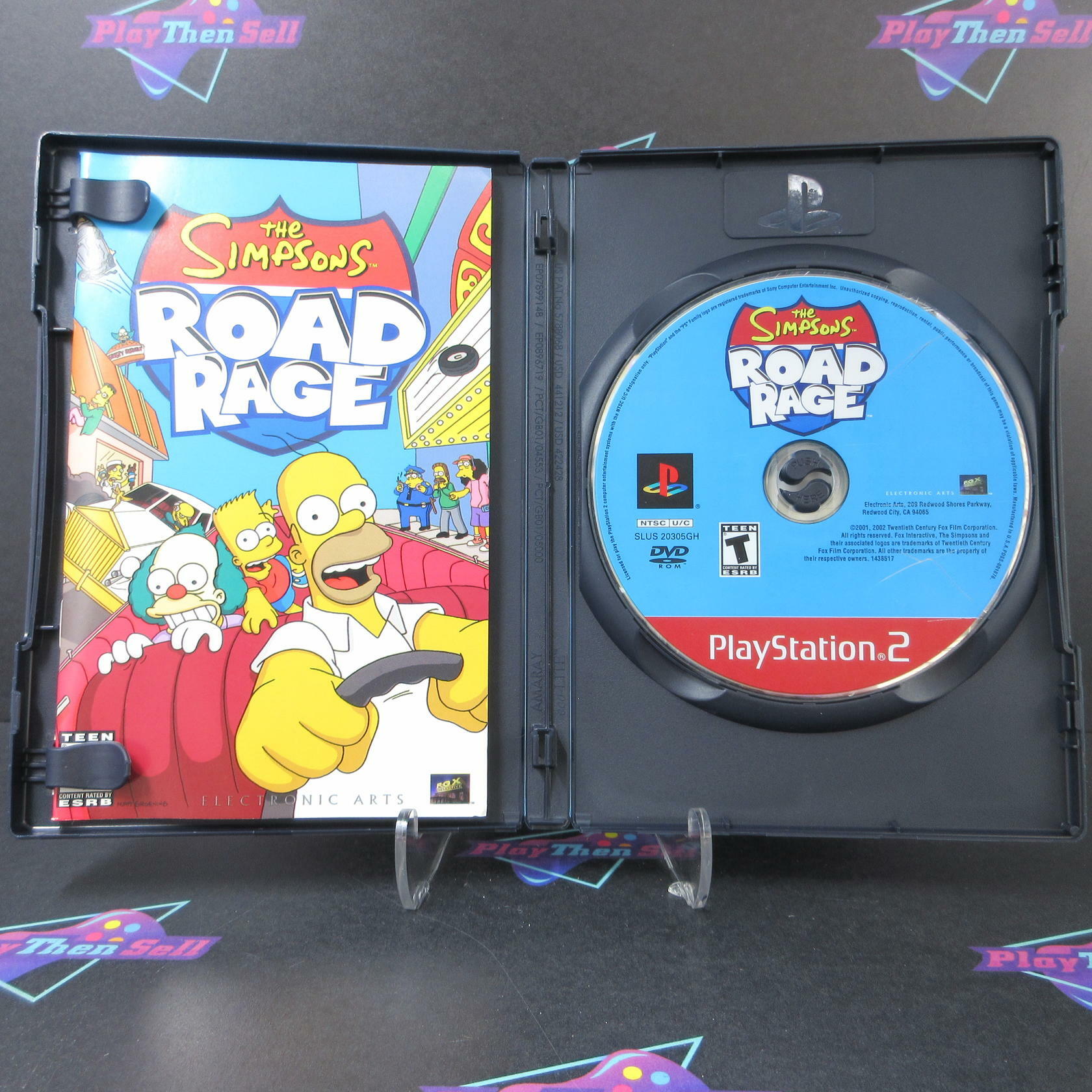 The Simpsons Road Rage GH PS2 PlayStation 2 DD + Reg Card Complete CIB - Very Good