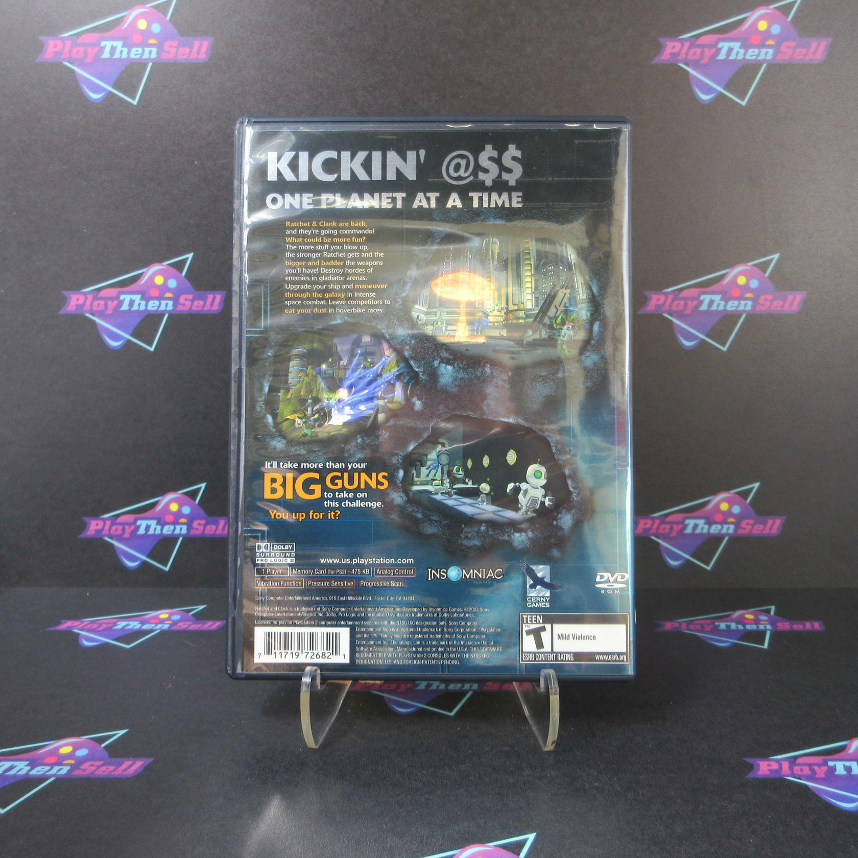 Ratchet & Clank Going Commando PS2 PlayStation 2 + Reg Card - Like New