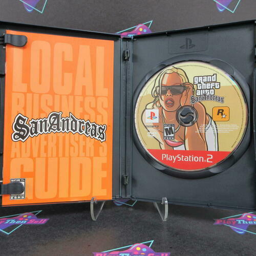 Grand Theft Auto San Andreas PS2 PlayStation 2 GH - Like New