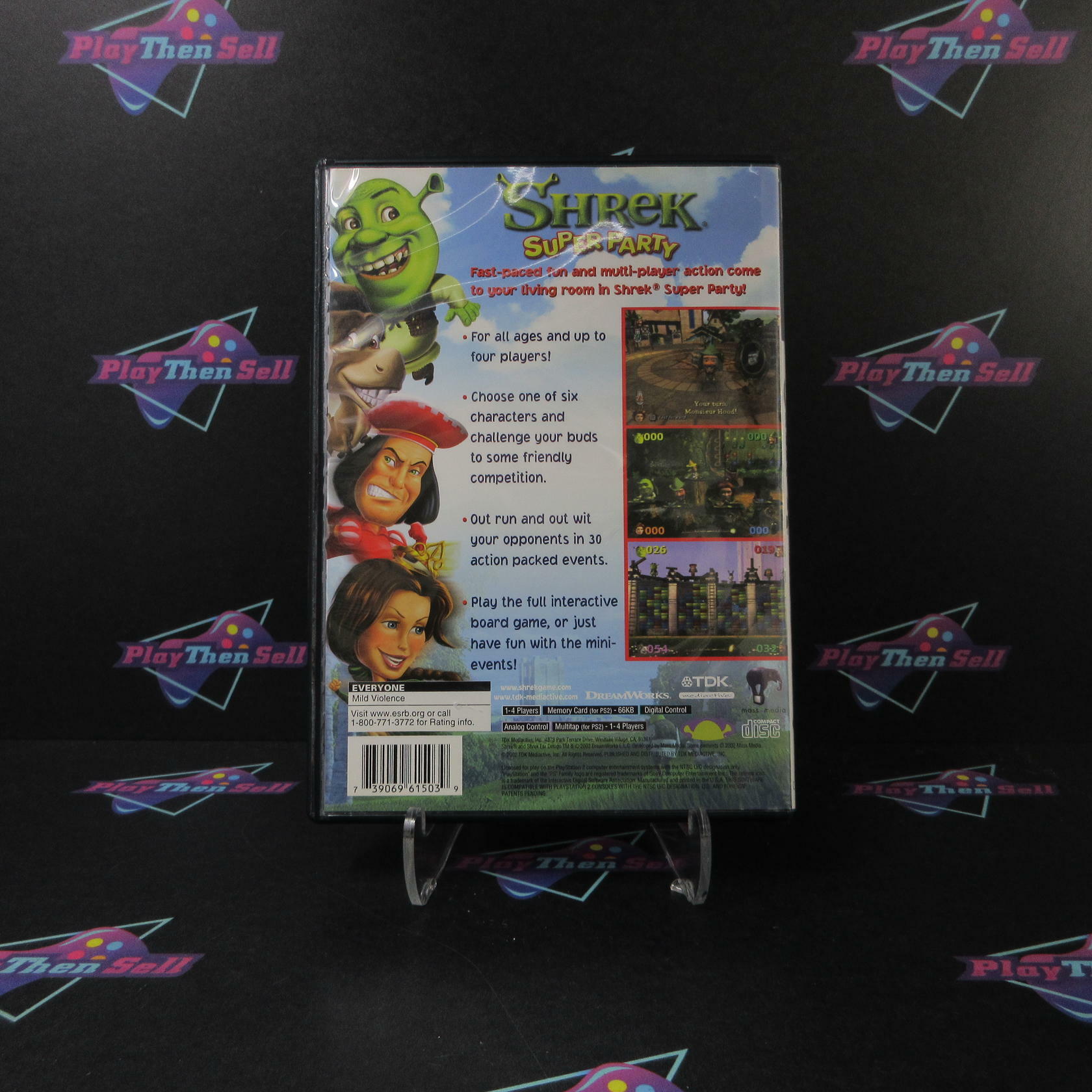 Shrek Super Party PS2 PlayStation 2 + Reg Card - Like New