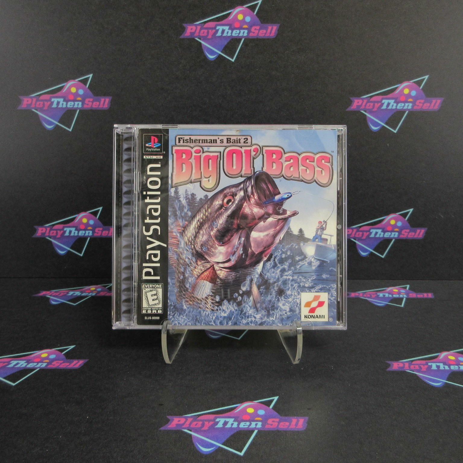 Big Ol' Bass PS1 PlayStation 1 + Reg Card - Like New