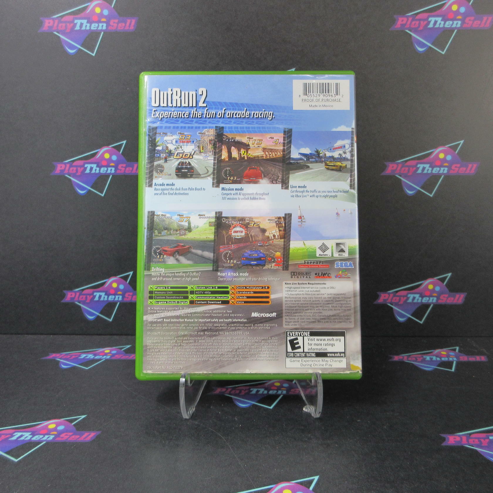 OutRun 2 Xbox AD Complete CIB - Very Good