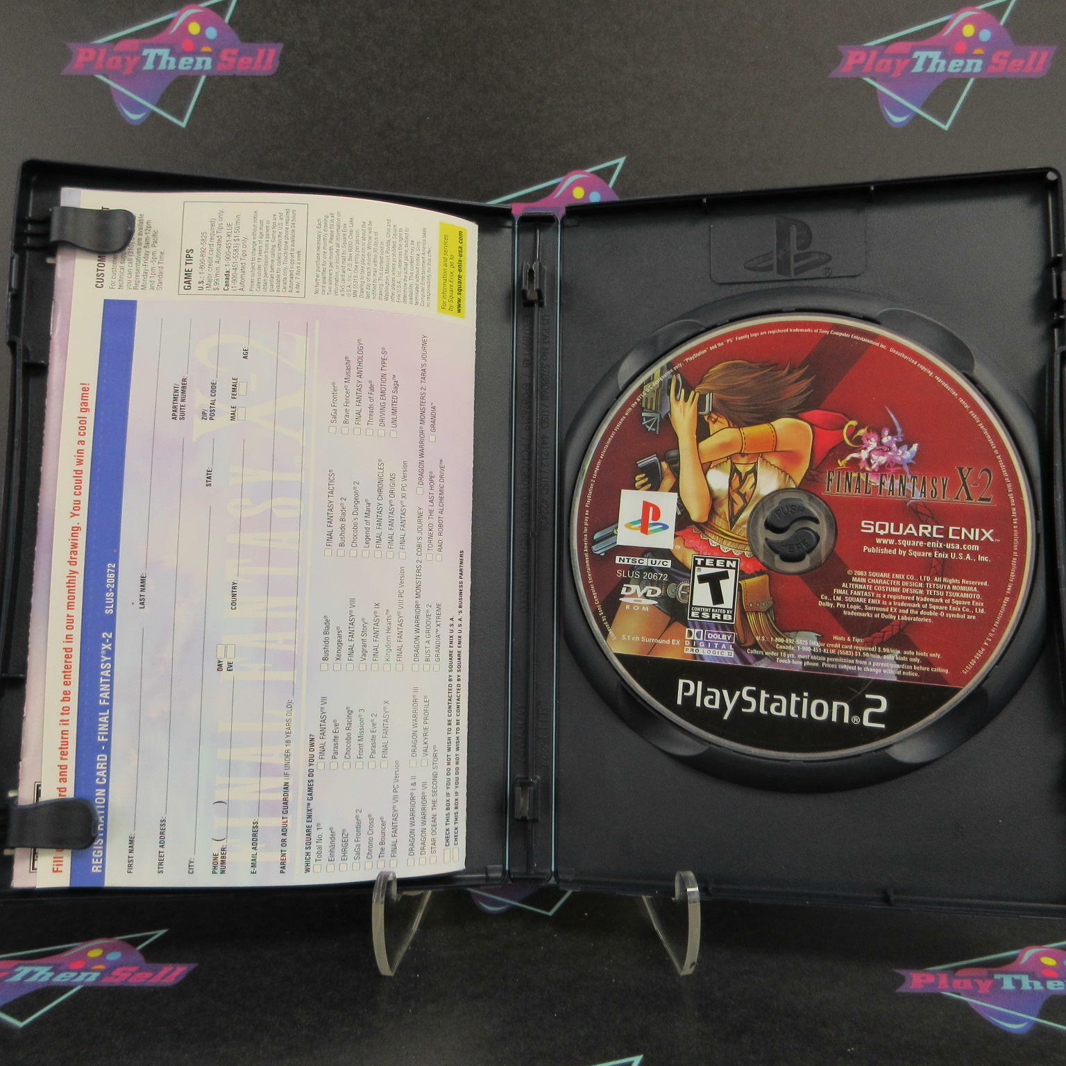 Final Fantasy X-2 PlayStation 2 PS2 + Reg Card - Like New