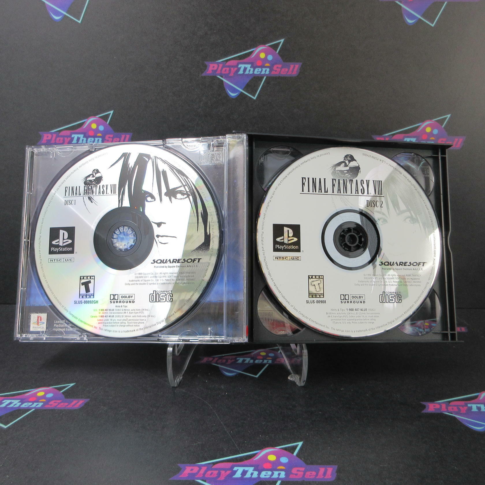 Final Fantasy VII PS1 PlayStation 1 Black Label MD No Back Art Complete CIB - Very Good