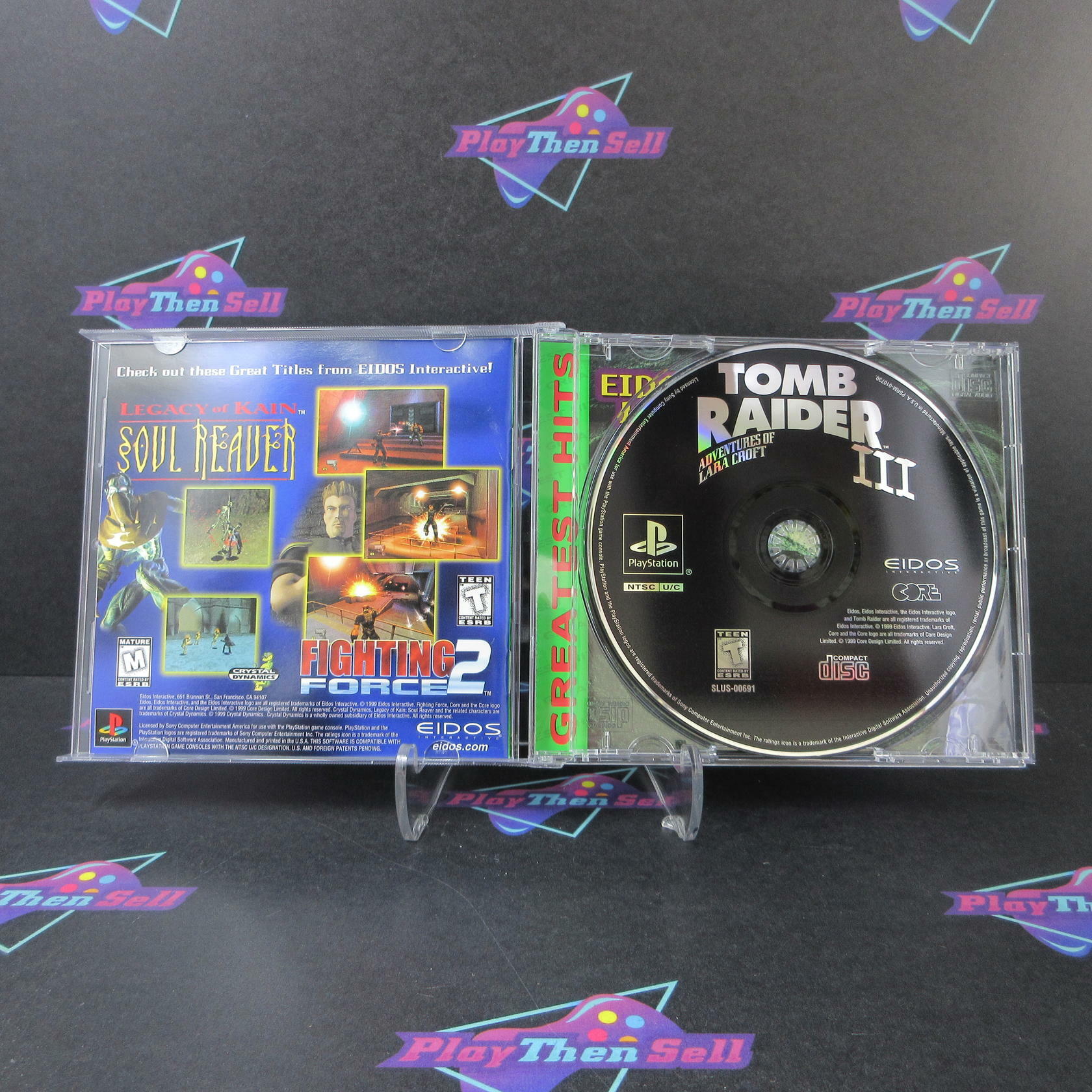 Tomb Raider III 3 PS1 PlayStation 1 GH + Reg Card - Like New