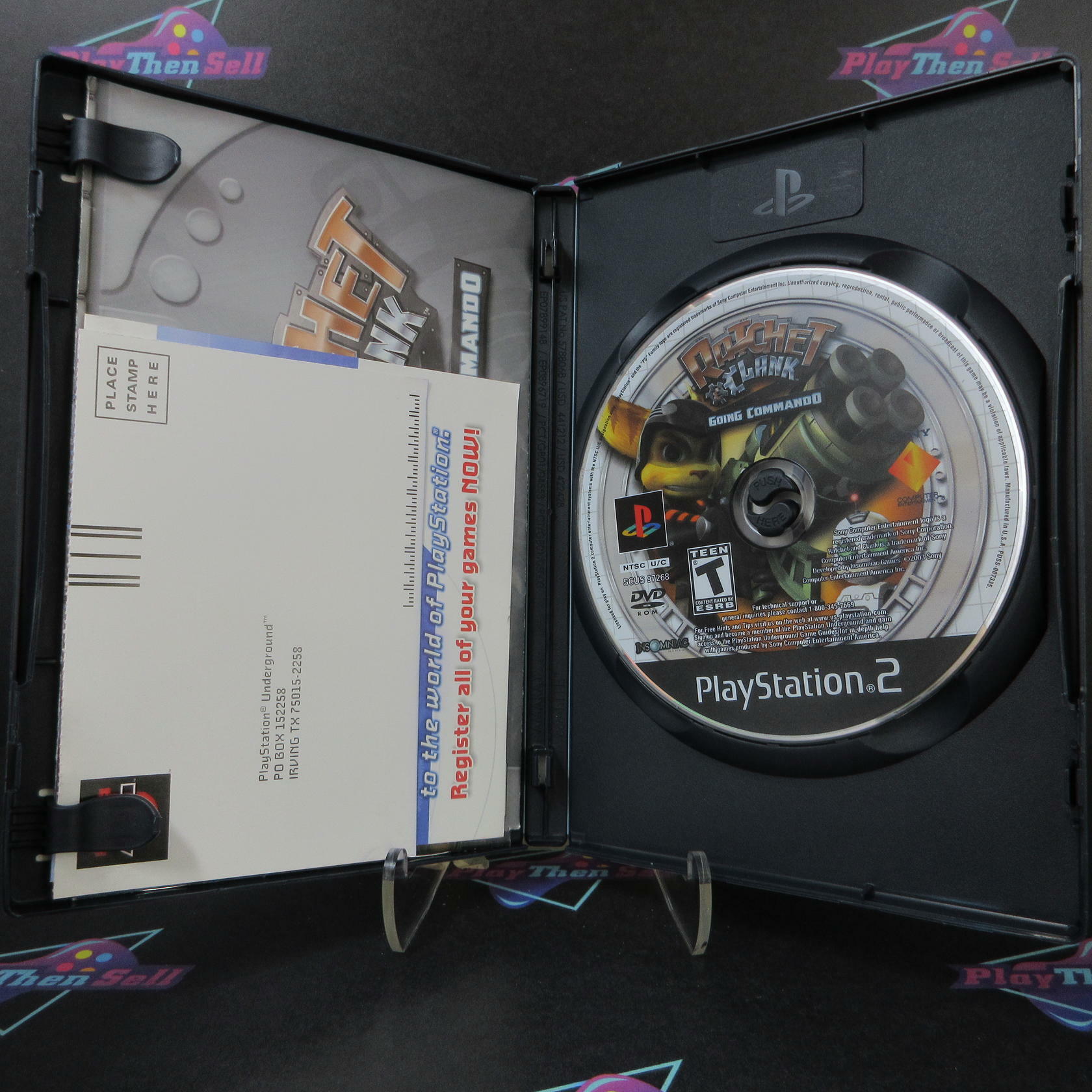 Ratchet & Clank Going Commando PS2 PlayStation 2 + Reg Card - Like New