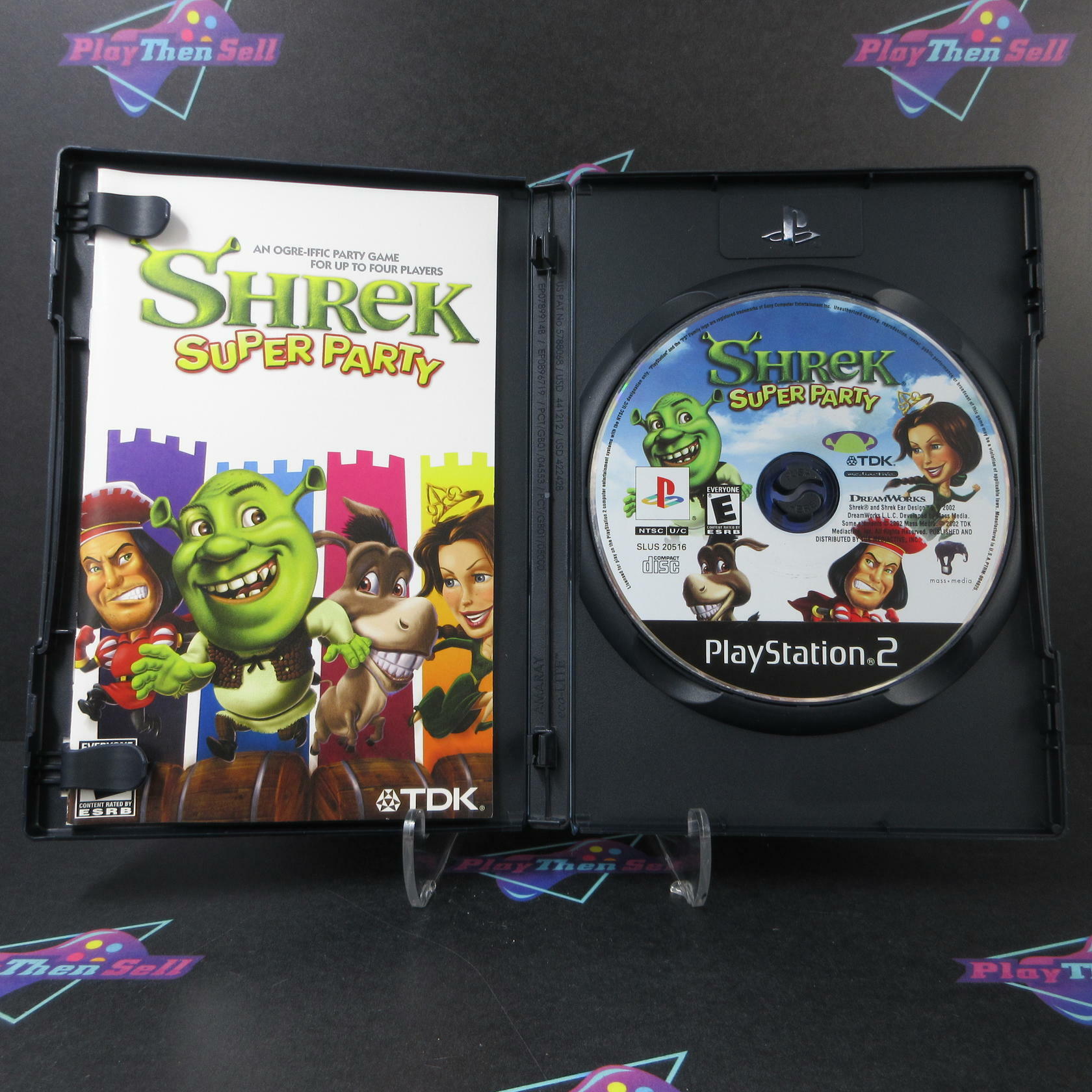 Shrek Super Party PS2 PlayStation 2 + Reg Card - Like New