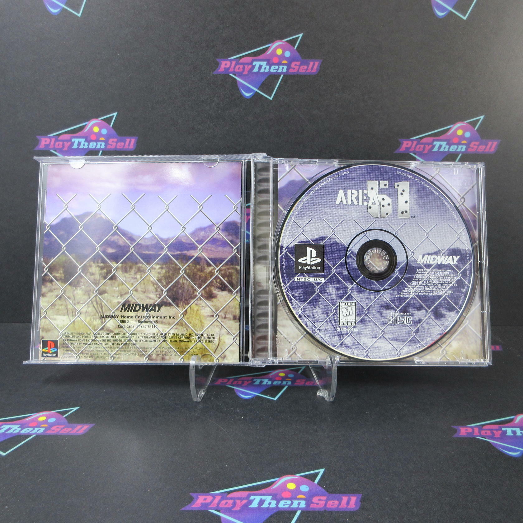 Area 51 PS1 PlayStation 1 + Reg Card - Like New