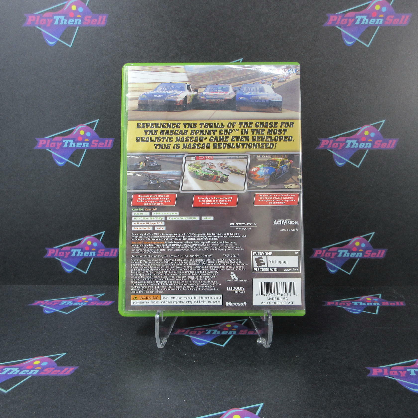 NASCAR The Game 2011 Xbox 360 AD Complete CIB - Very Good