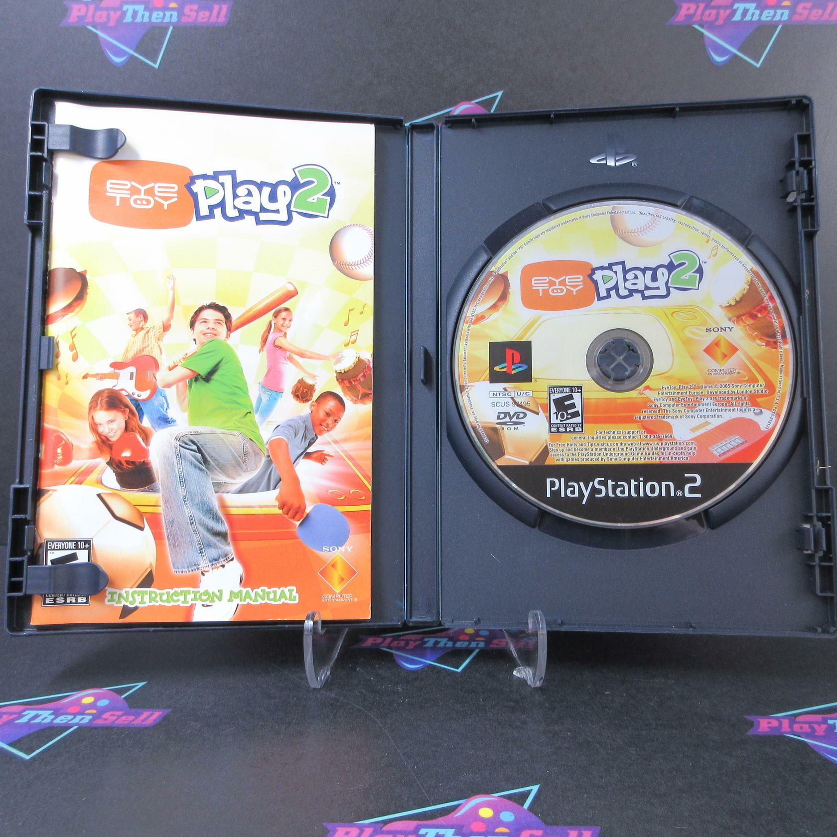 Eye Toy Play 2 PS2 PlayStation 2 AD + Reg Card Complete CIB - Very Good