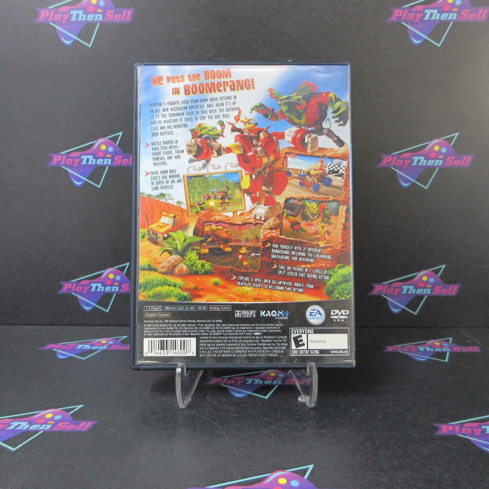 Ty the Tasmanian Tiger 2 Bush Rescue PS2 PlayStation 2 AD/DD Complete CIB - Very Good