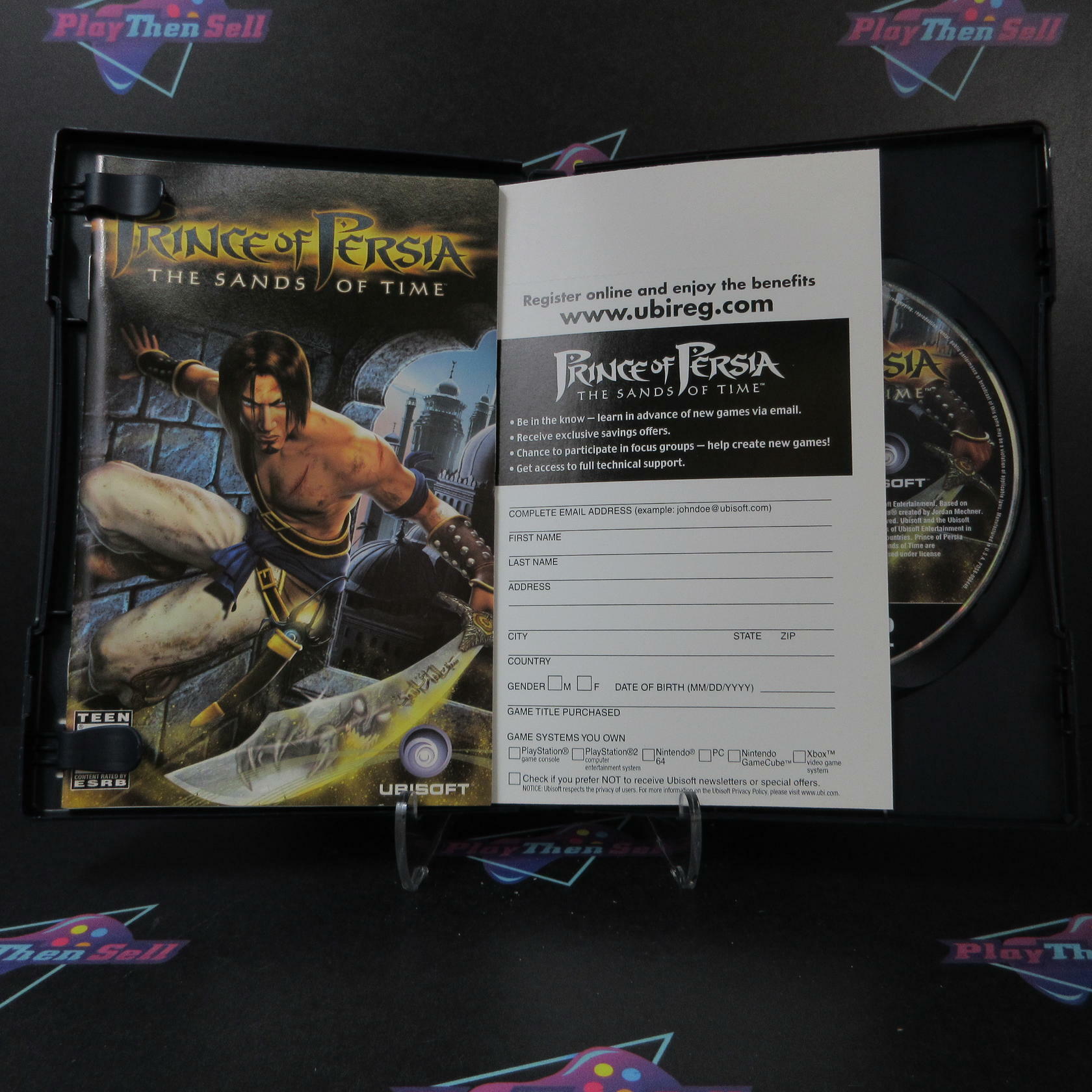 Prince of Persia The Sands of Time + Reg Card PS2 PlayStation 2 AD Complete CIB - Very Good