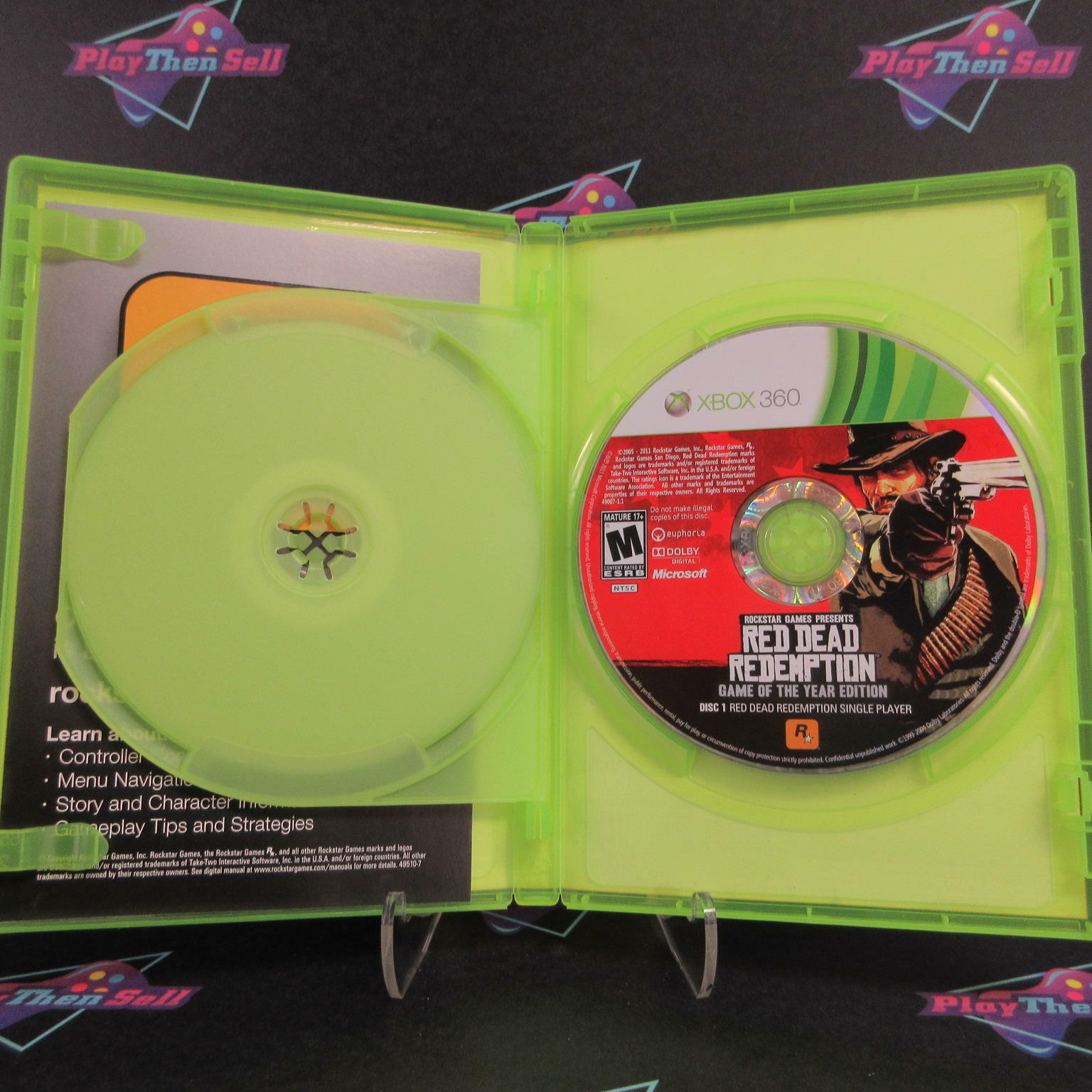 Red Dead Redemption GOTY Edition Xbox 360 + Map - Like New