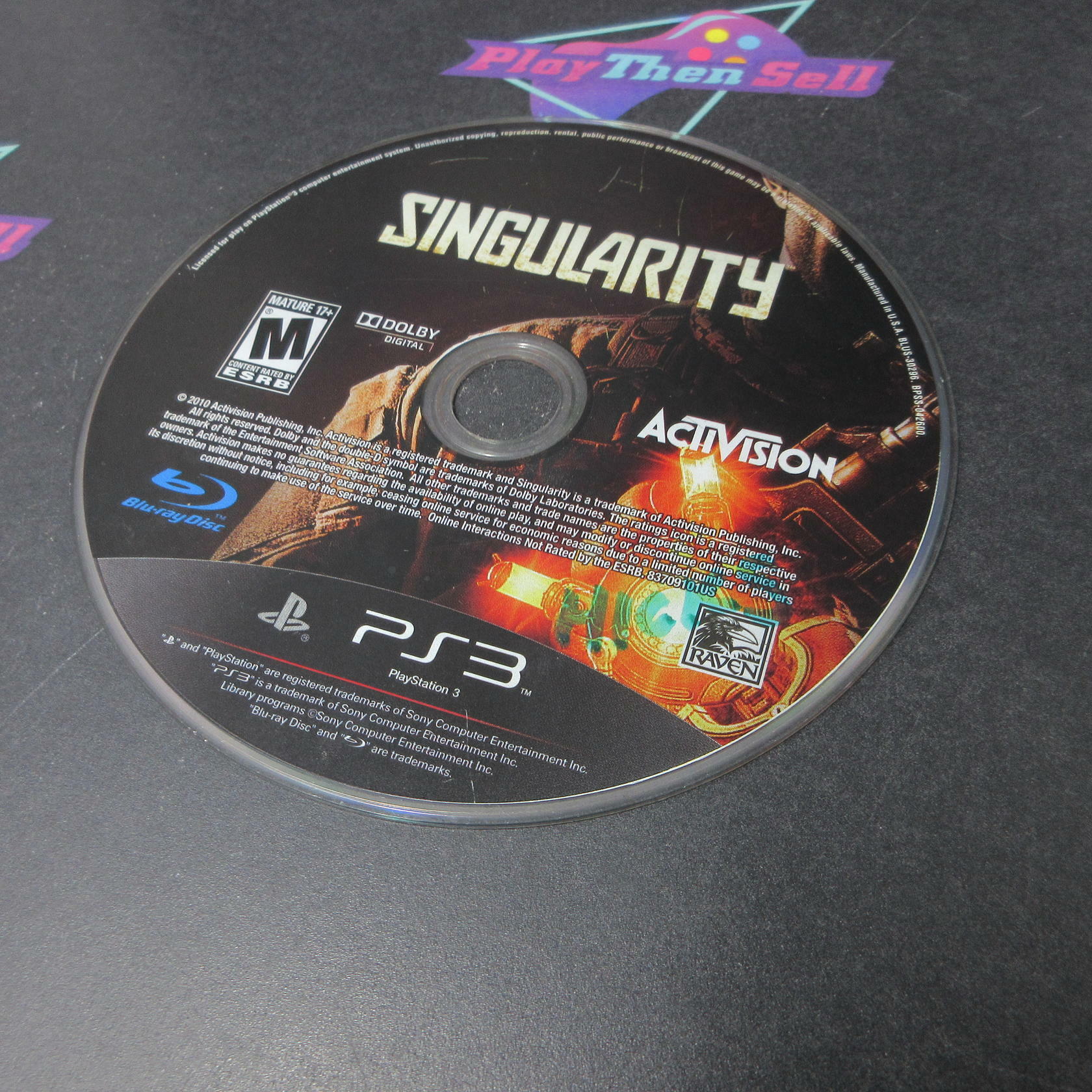 Singularity PS3 PlayStation 3 DD/NM - Very Good