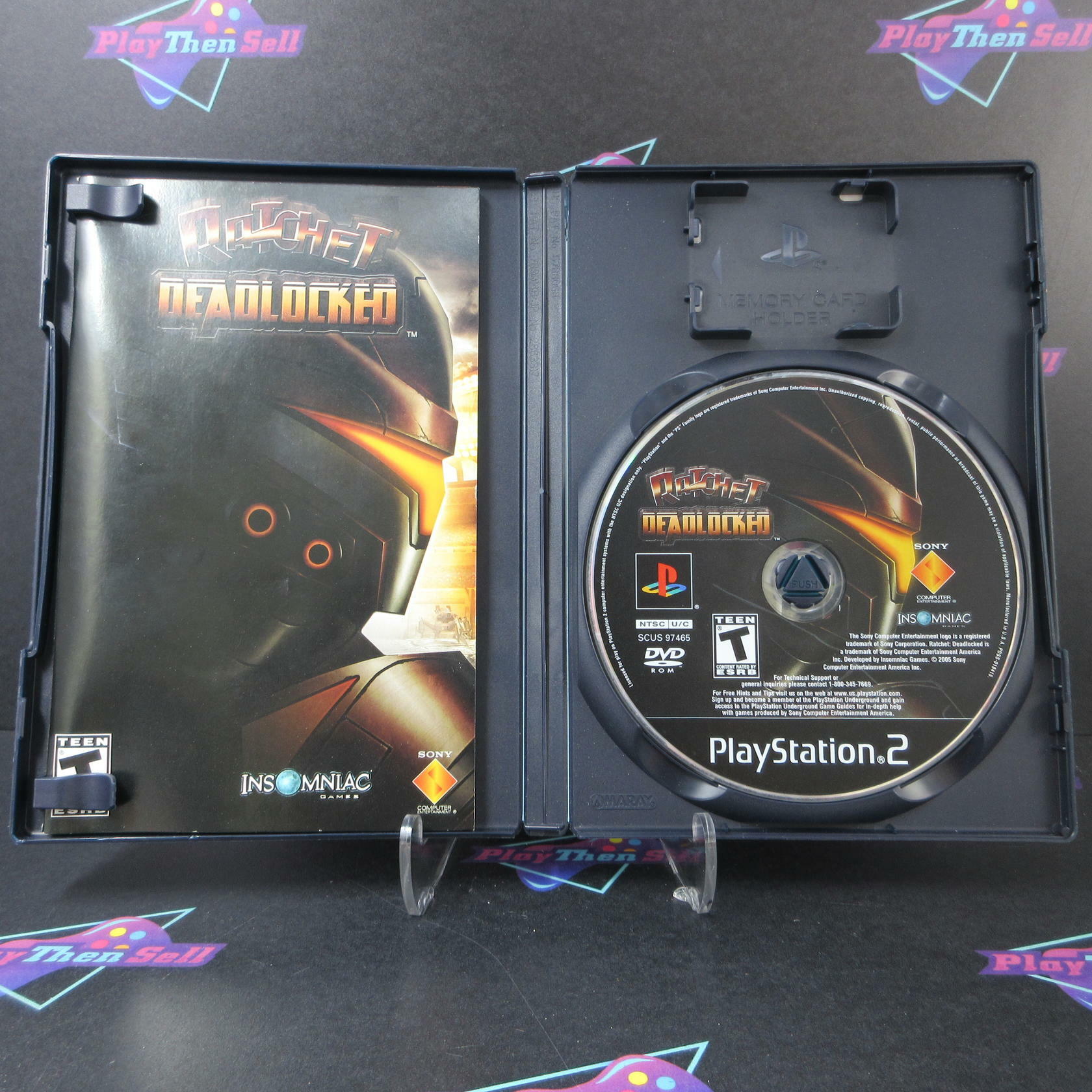 Ratchet Deadlocked PS2 PlayStation 2 AD Complete CIB - Very Good