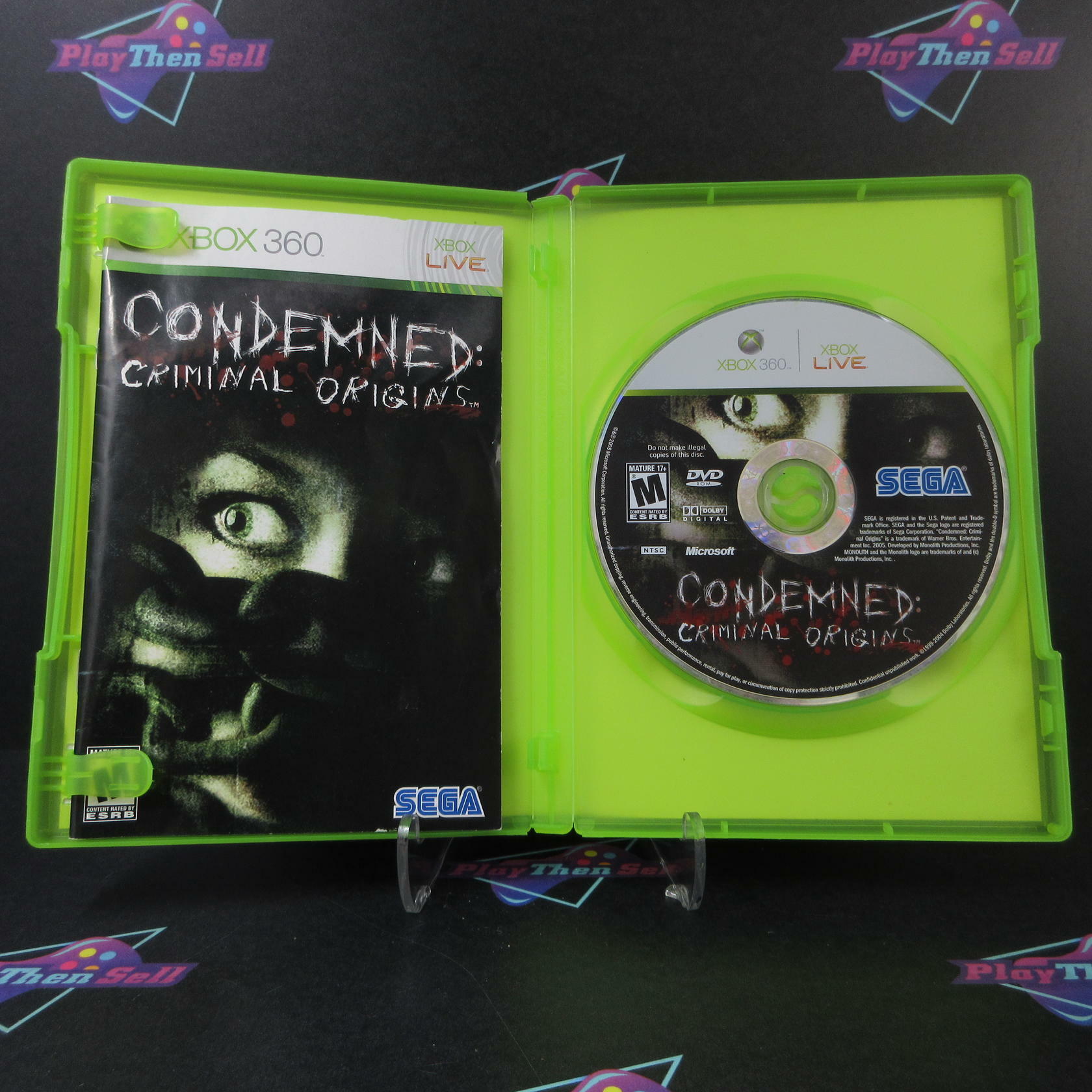 Condemned Criminal Origins Xbox 360 AD Complete CIB - Very Good