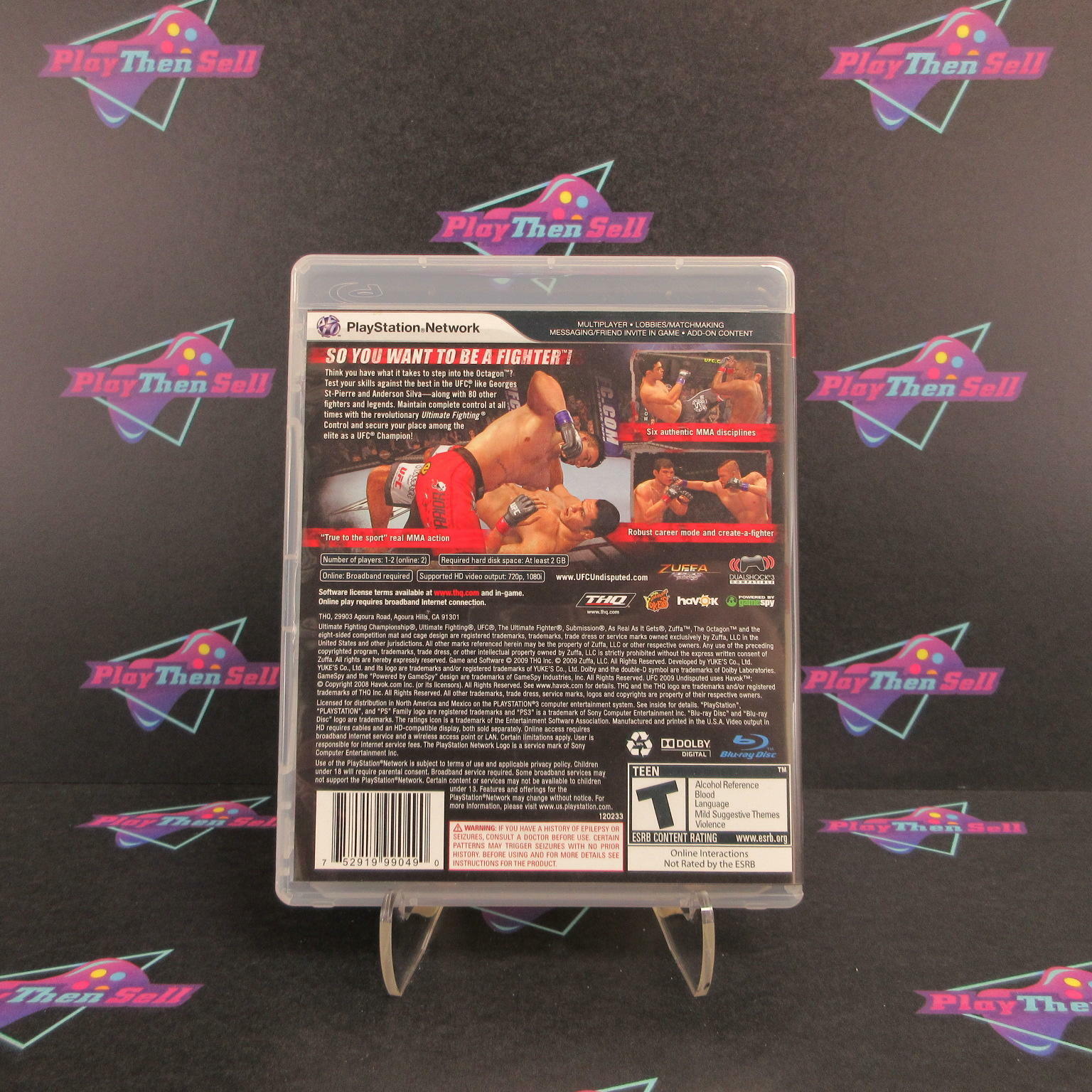 UFC 2009 Undisputed PS3 PlayStation 3 - Like New