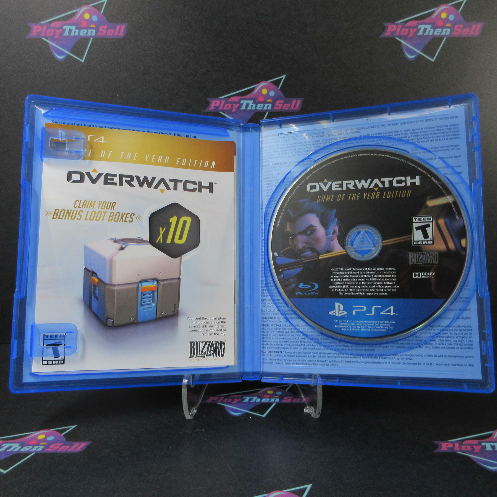 Overwatch Game of the Year Edition PS4 PlayStation 4 AD Complete CIB - Very Good