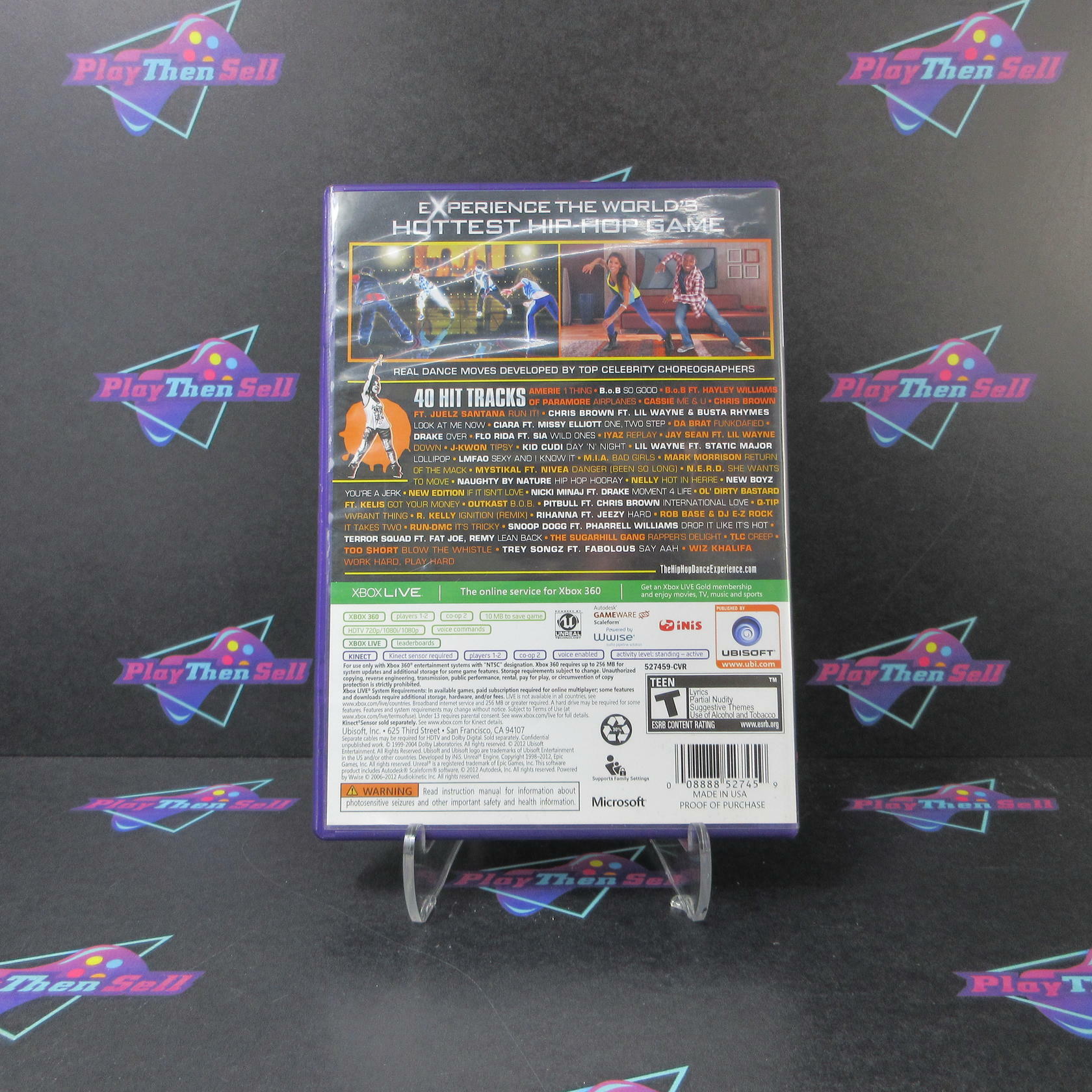 The Hip Hop Dance Experience Xbox 360 AD Complete CIB - Very Good