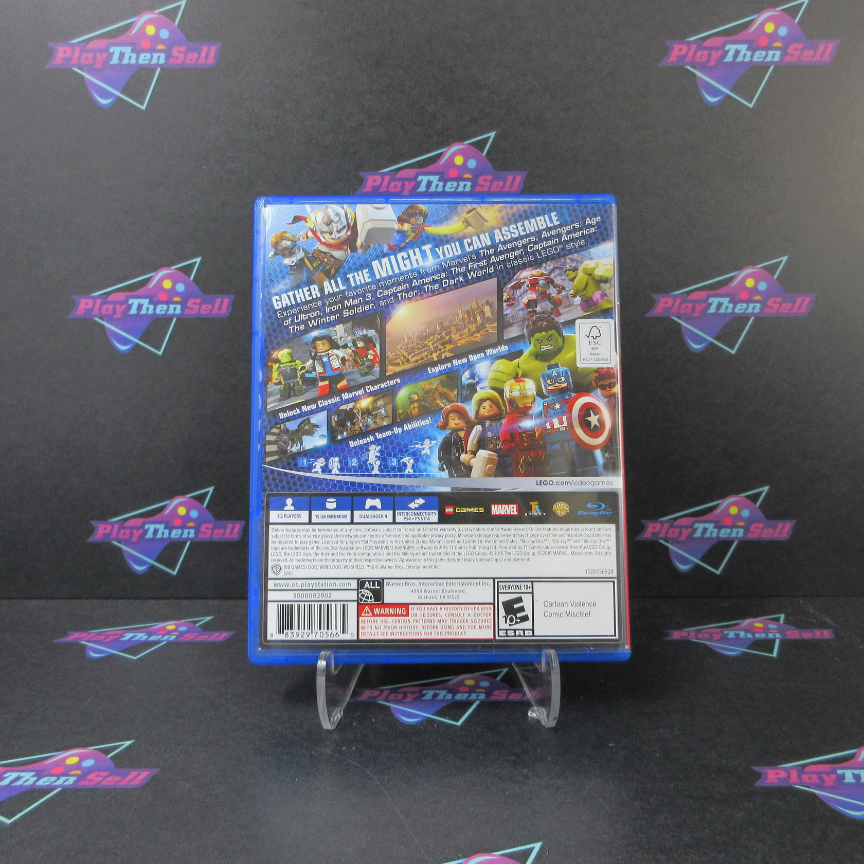 LEGO Marvel Avengers PlayStation Hits PS4 PlayStation 4 AD Complete CIB - Very Good