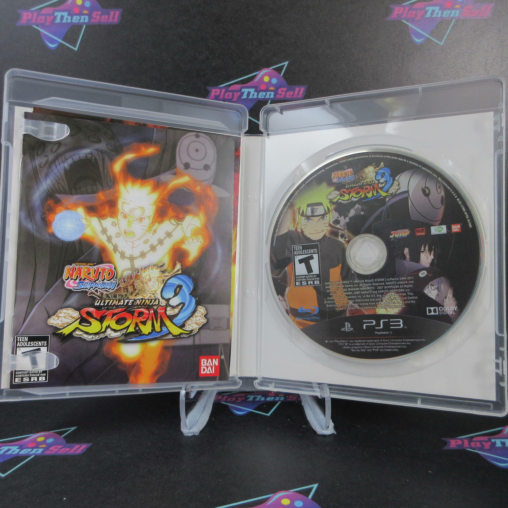Naruto Shippuden Ultimate Ninja Storm 3 PS3 PlayStation 3 + Trading Card - Like New