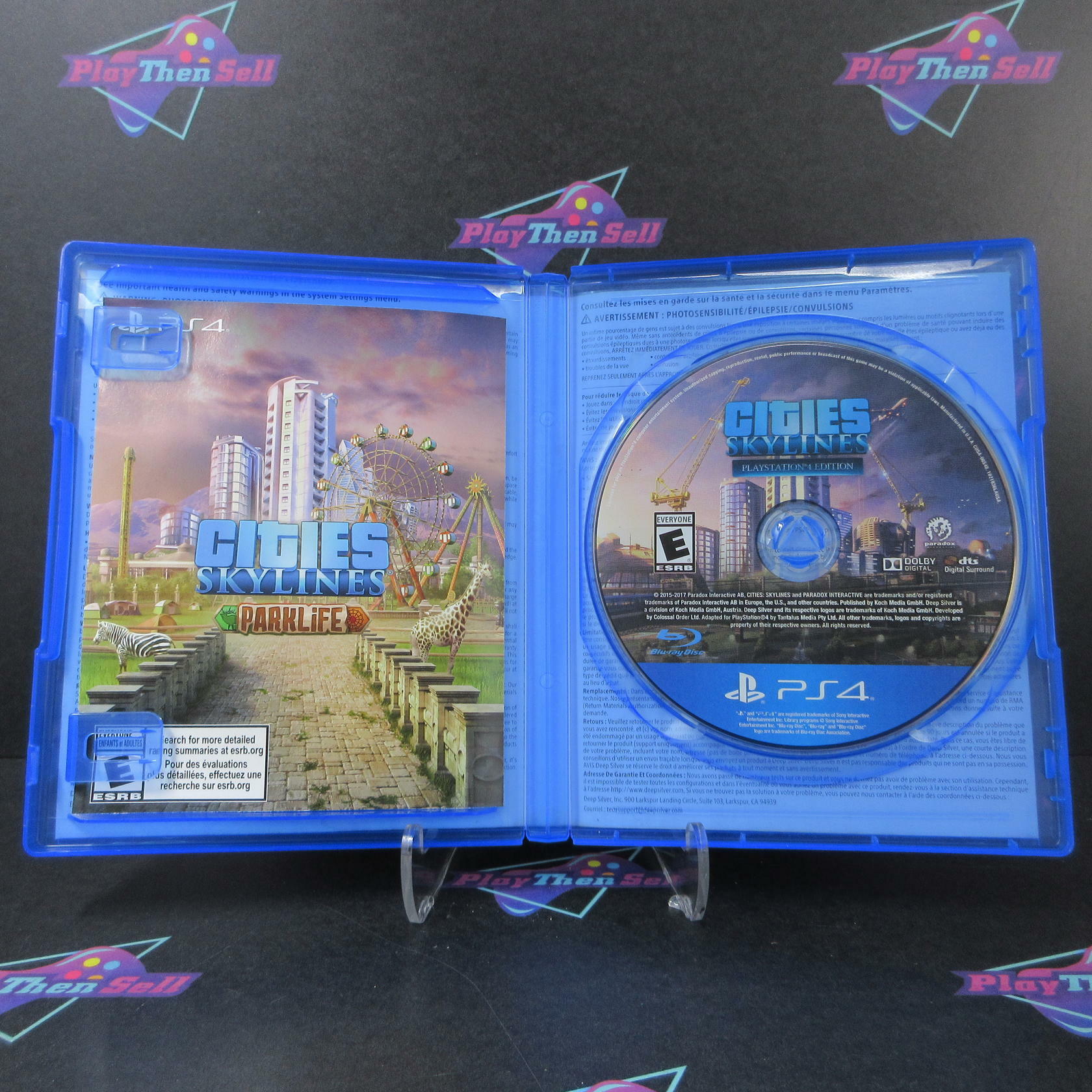Cities Skylines Parklife Edition PS4 PlayStation 4 AD Complete CIB - Very Good