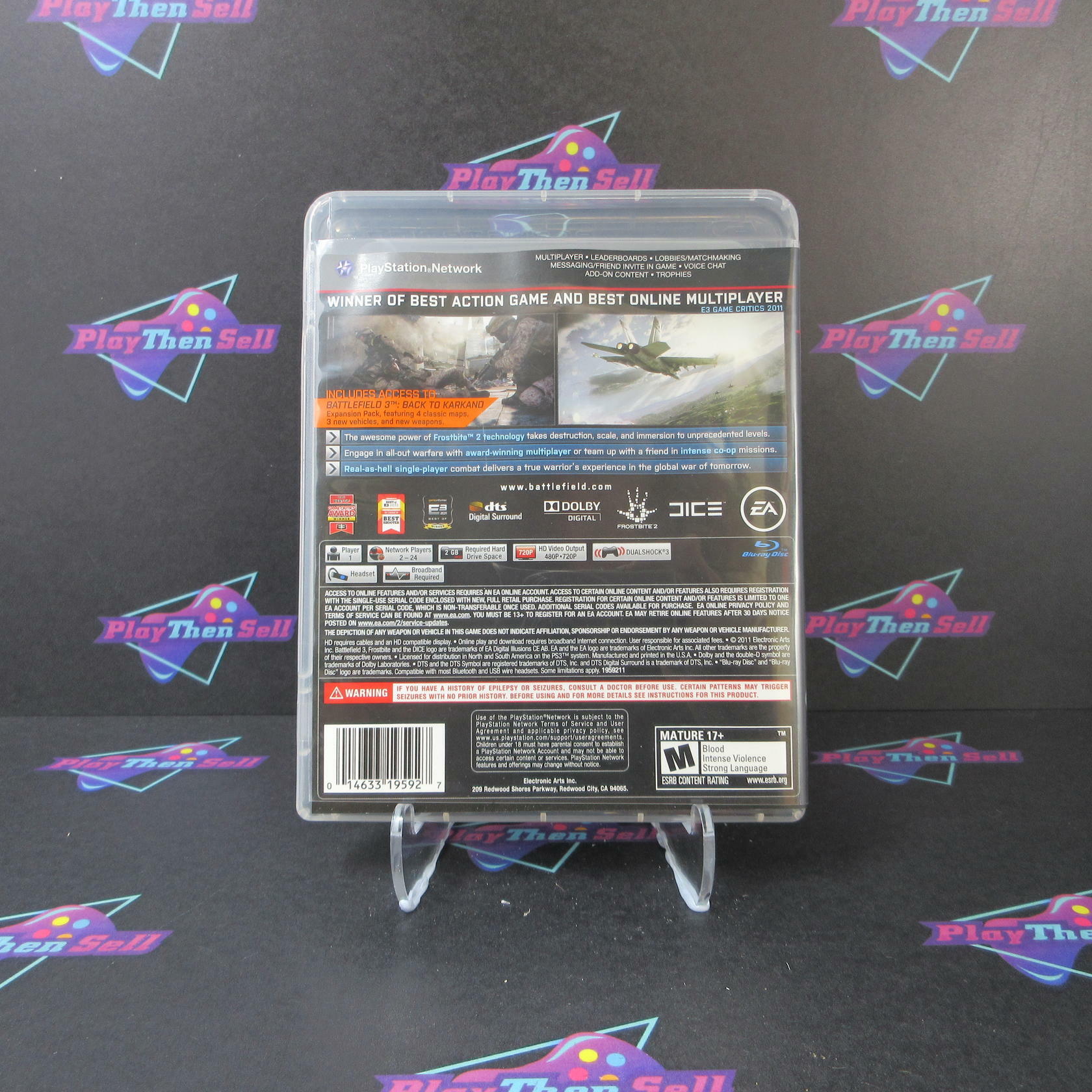 Battlefield 3 Limited Edition PS3 PlayStation 3 AD Complete CIB - Very Good