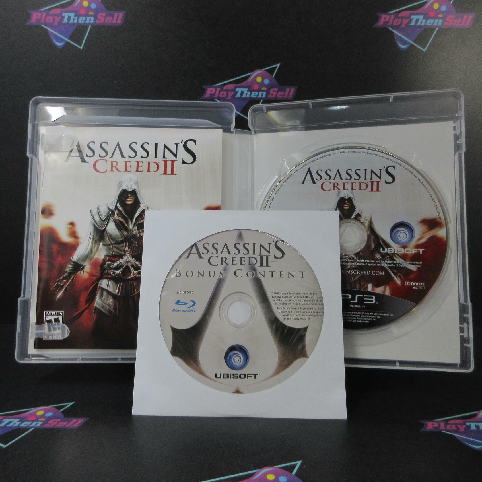 Assassin's Creed II 2 PS3 PlayStation 3 + Bonus Disc - Like New